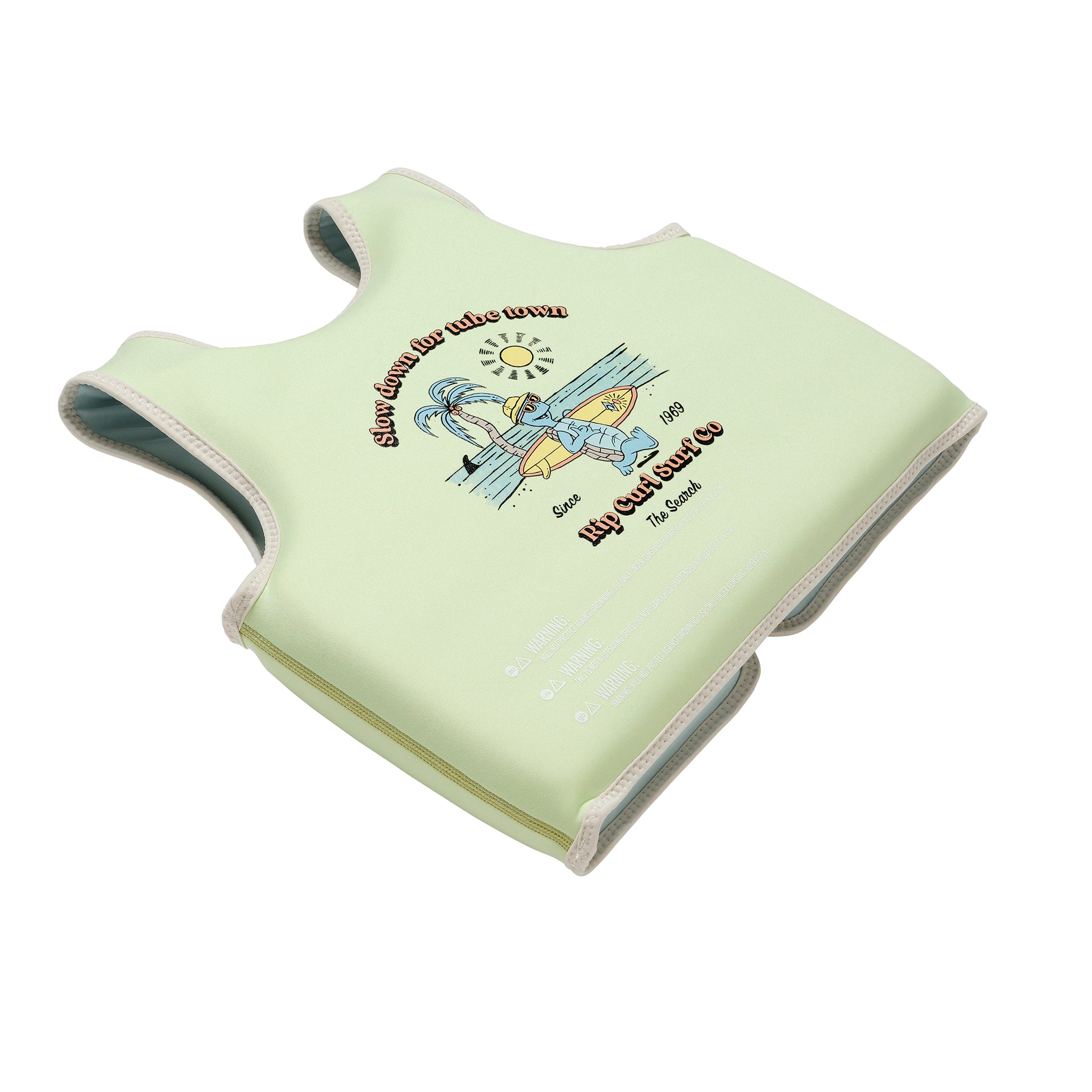 Kids Swim Vest 3-6 Shred Turtle Aqua