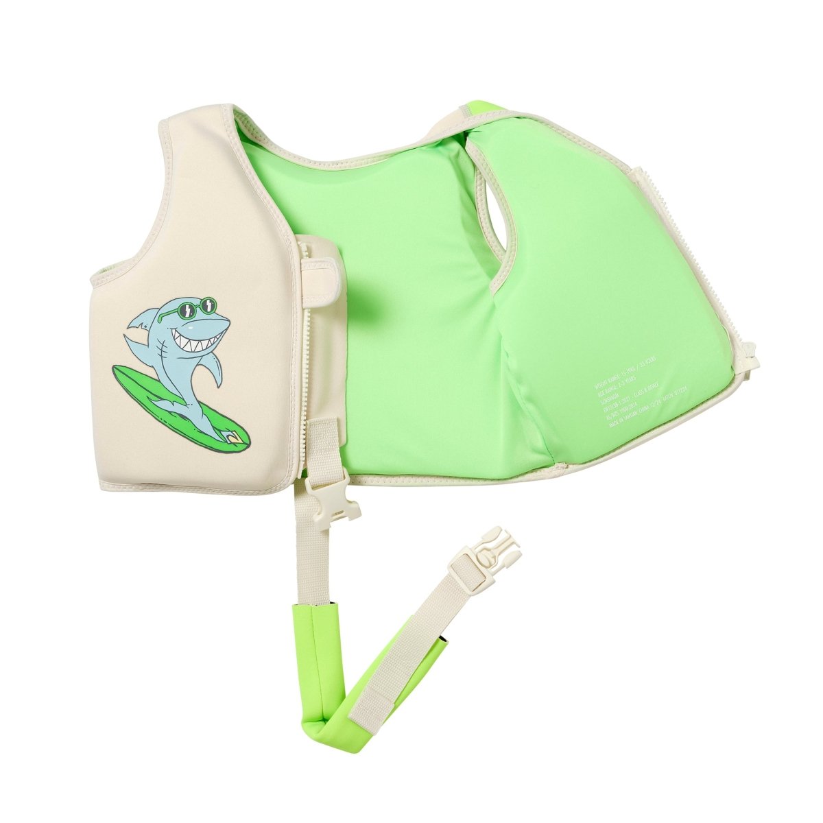 Kids Swim Vest 2 - 3 - Shred Shark - SUNNYLiFE AU