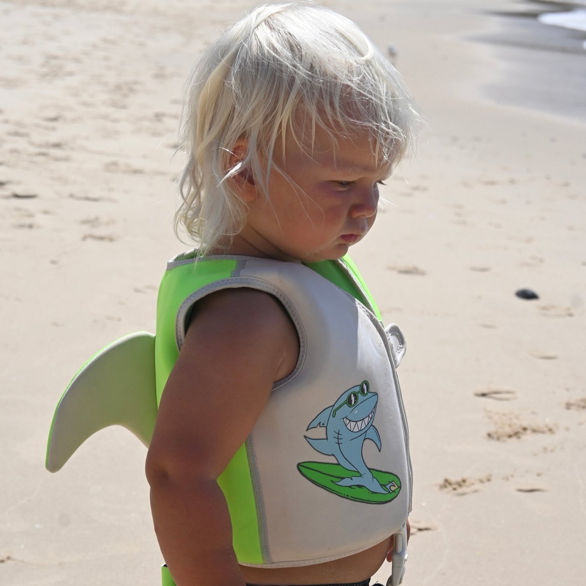 Kids Swim Vest 2 - 3 - Shred Shark - SUNNYLiFE AU
