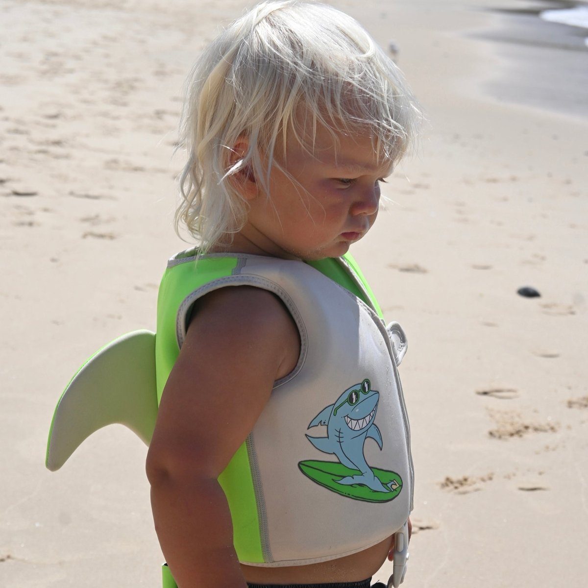 Kids Swim Vest 1 - 2 - Shred Shark - SUNNYLiFE AU
