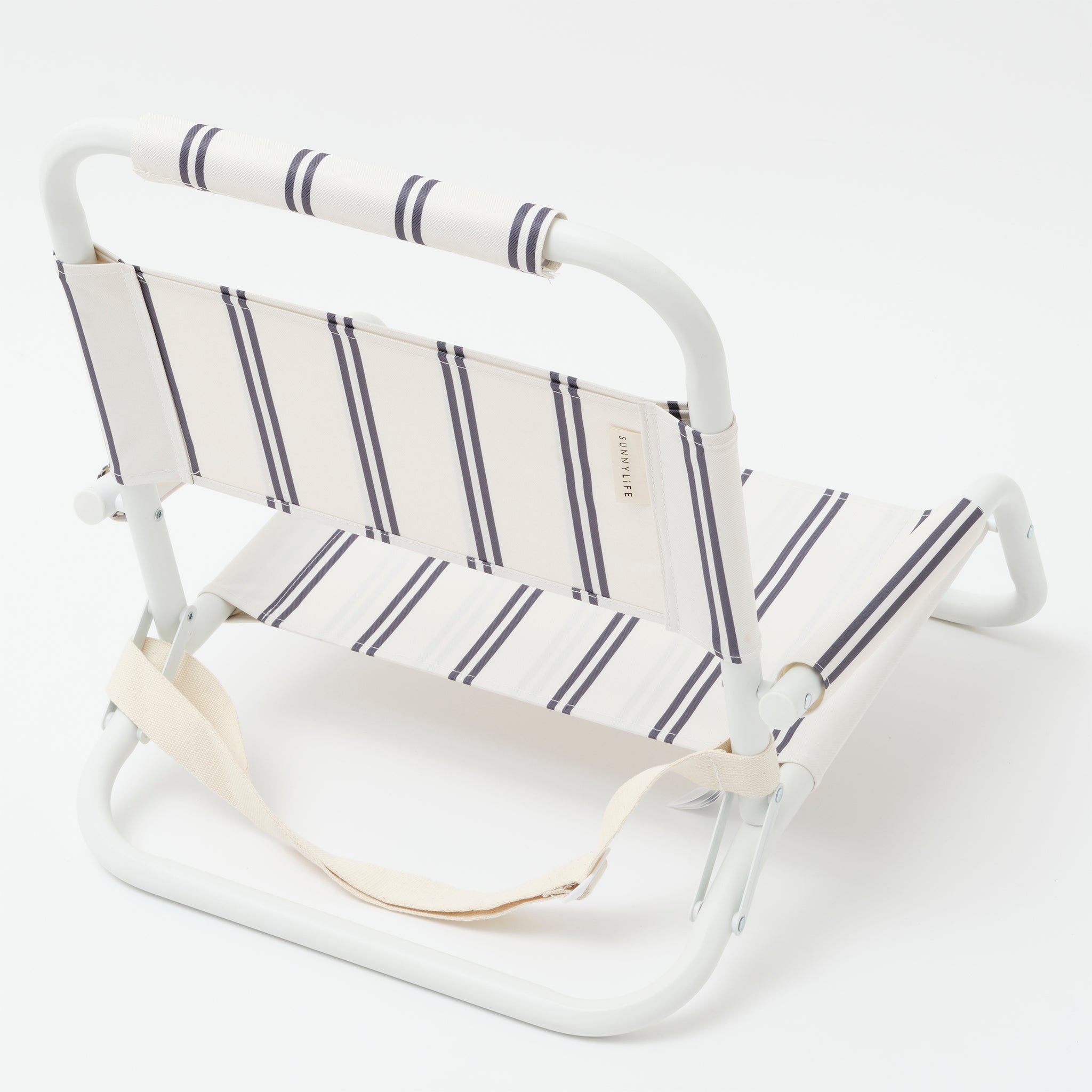 Beach Chair | Charcoal Stripe