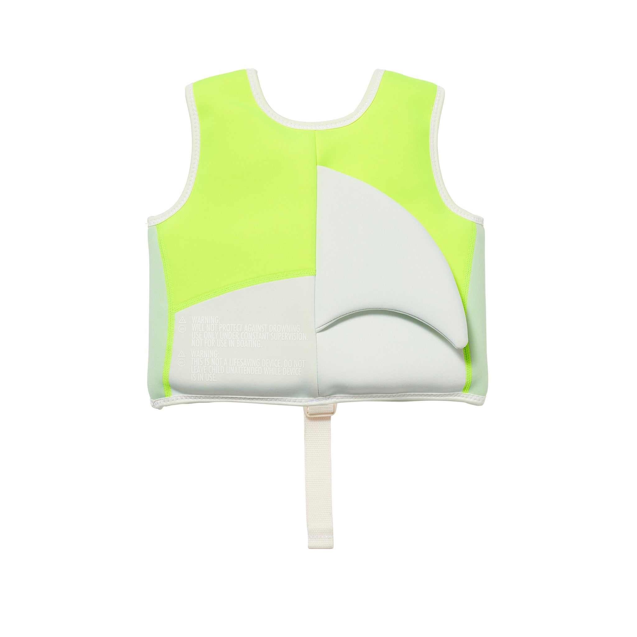 Swim Vest 1-2 - Shark Tribe Blue Neon Citrus