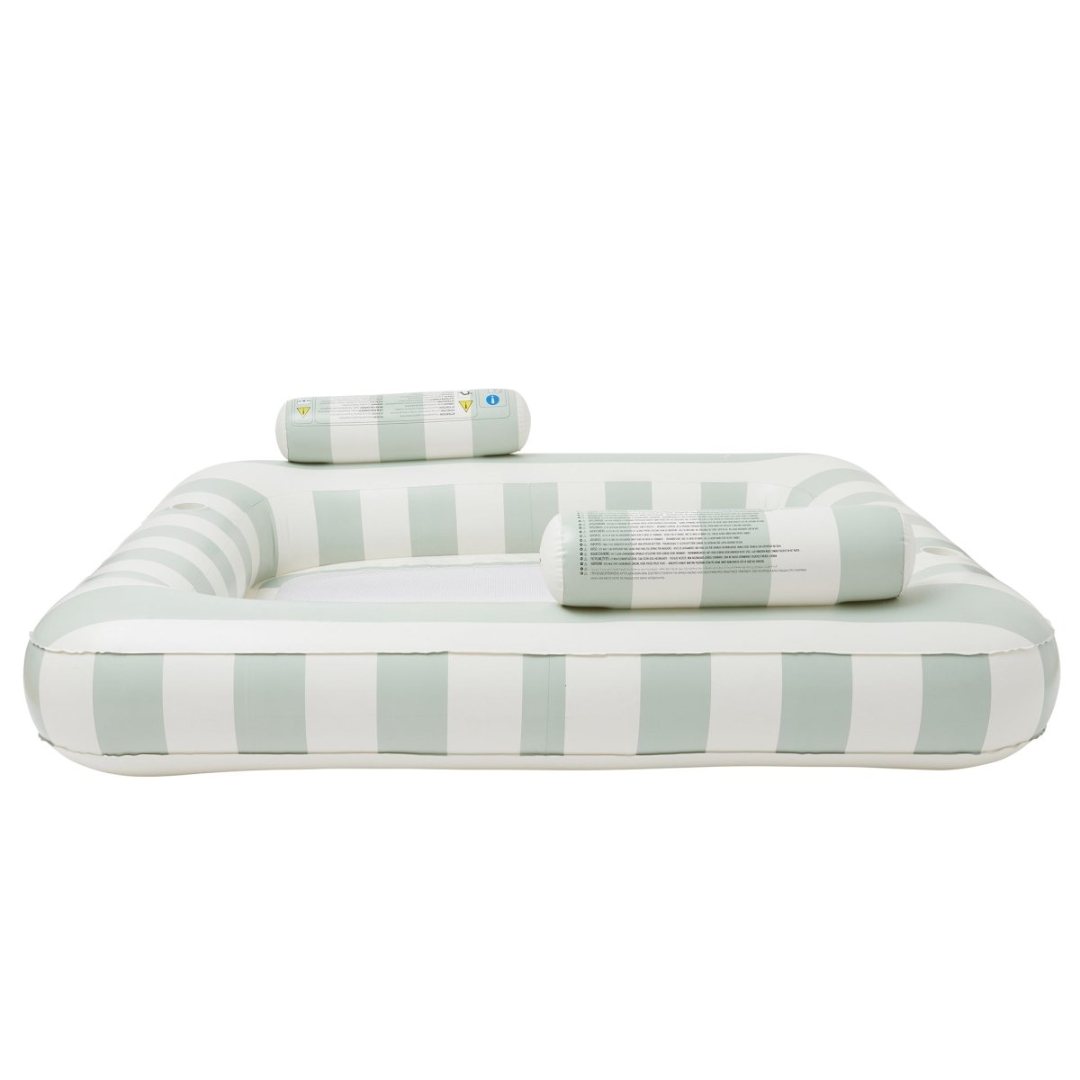 Luxe Twin Hammock Float - The Vacay Soft Olive Stripe - SUNNYLiFE AU
