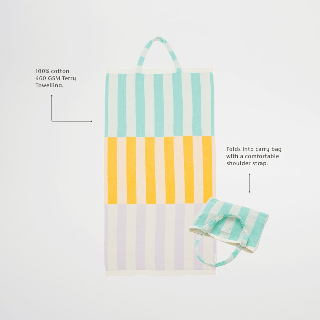 Beach Towel 2 - in - 1 Tote Bag - Rio sun - SUNNYLiFE AU