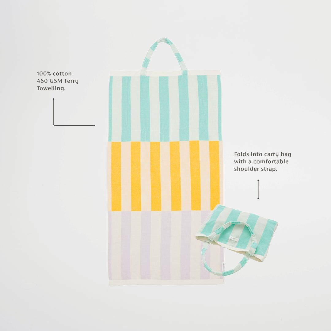 Beach Towel 2-in-1 Tote Bag - Rio sun - SUNNYLiFE AU