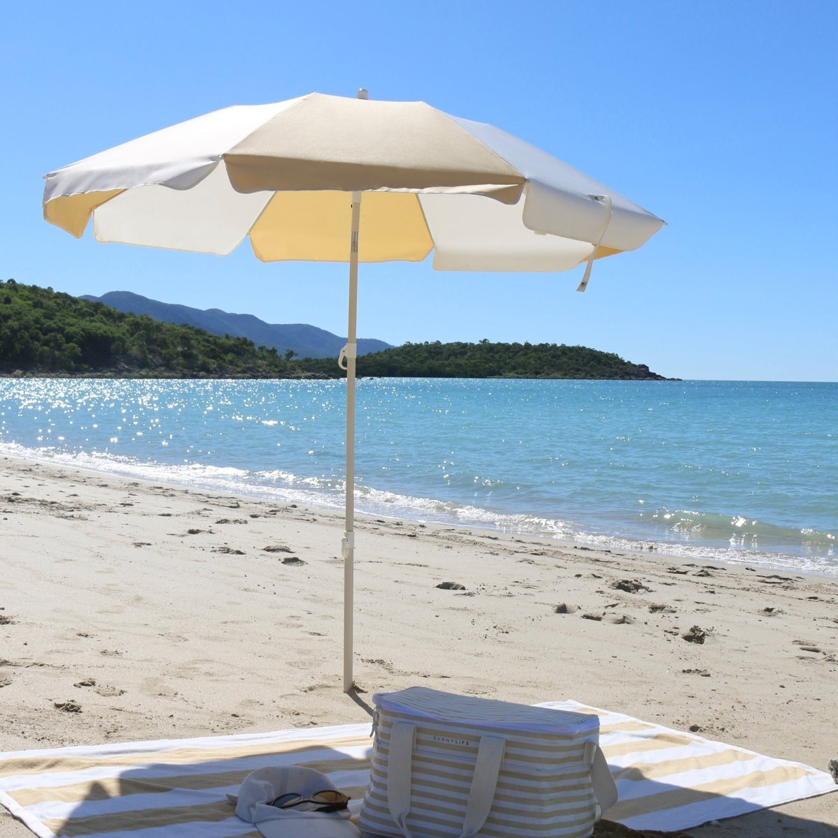 Compact Beach Umbrella - Butternut - SUNNYLiFE AU