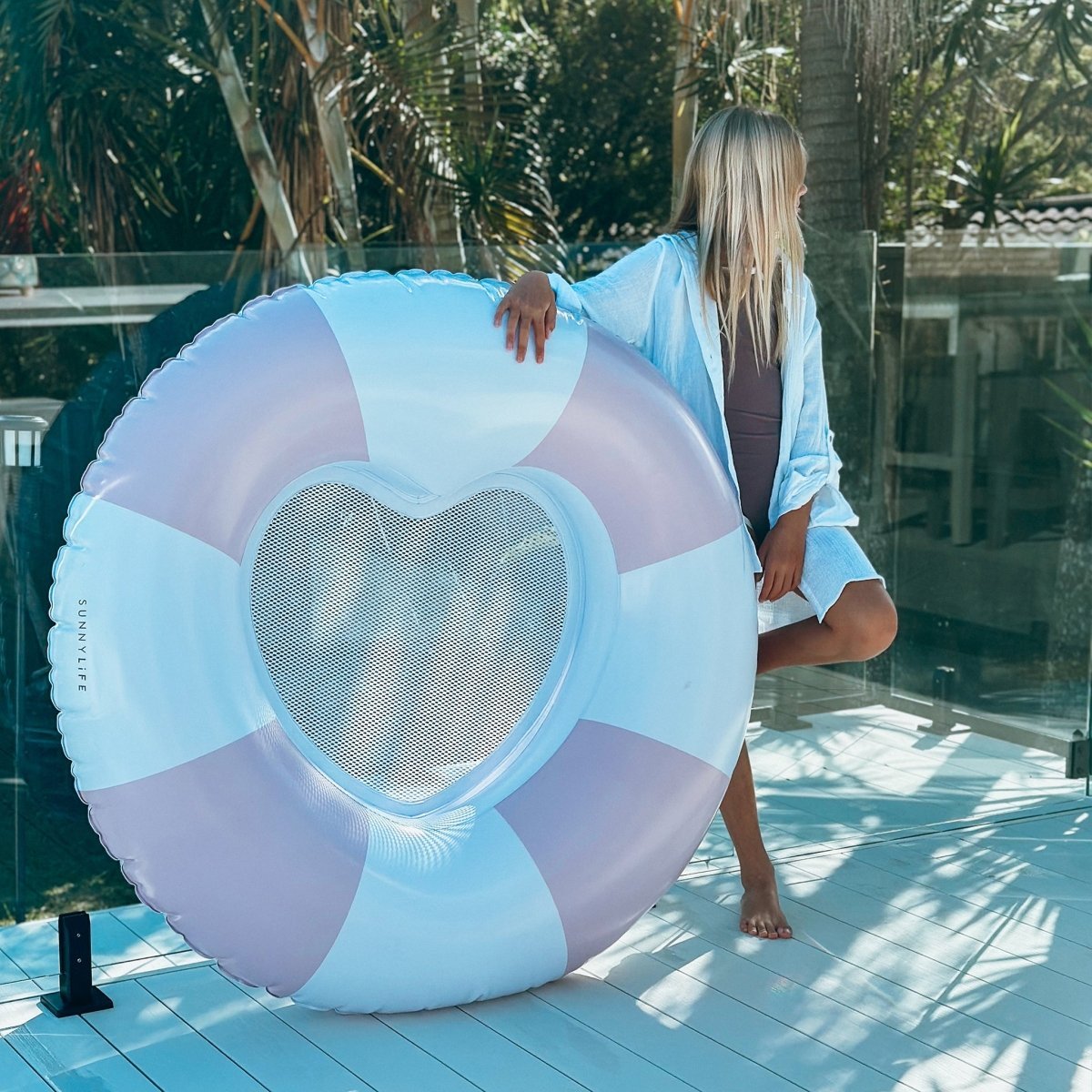Luxe Pool Ring - Stole My Heart Pink - SUNNYLiFE AU