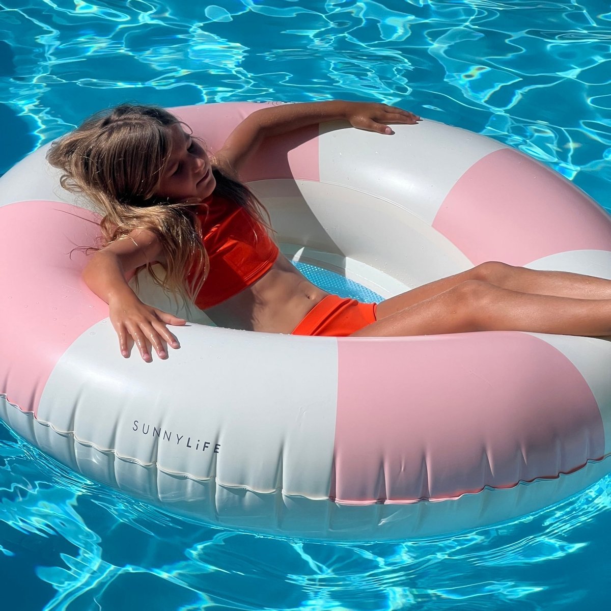 Luxe Pool Ring - Stole My Heart Pink - SUNNYLiFE AU