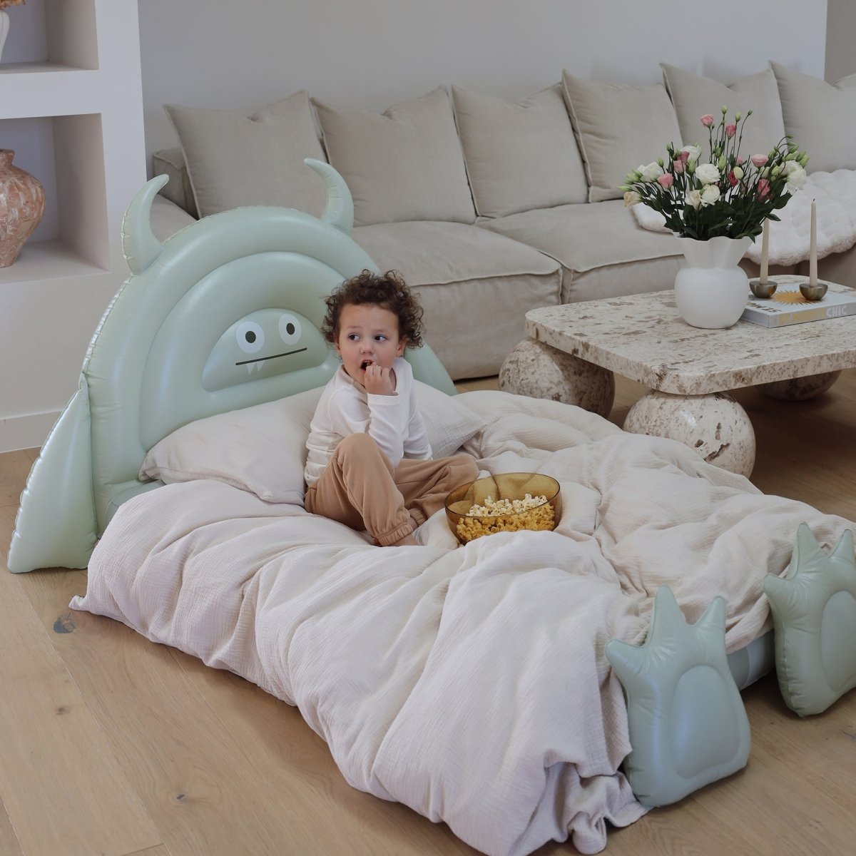 Kids Air Mattress - Monster Sage - SUNNYLiFE AU