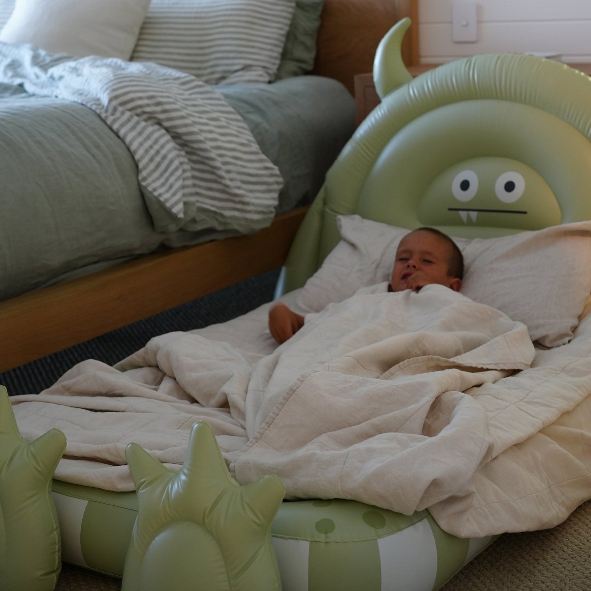 Kids Air Mattress - Monster Sage - SUNNYLiFE AU