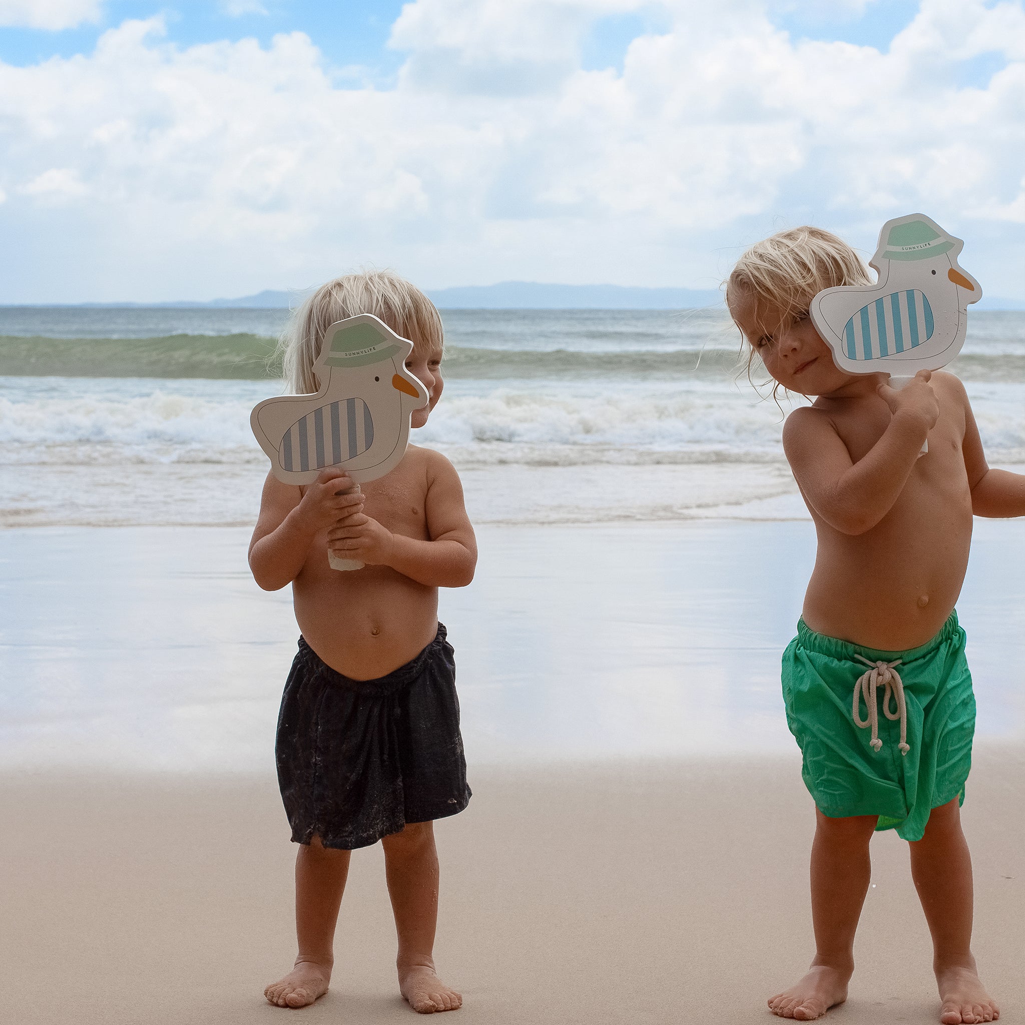 Kids Velcro Beach Bats - Sammy the Seagull