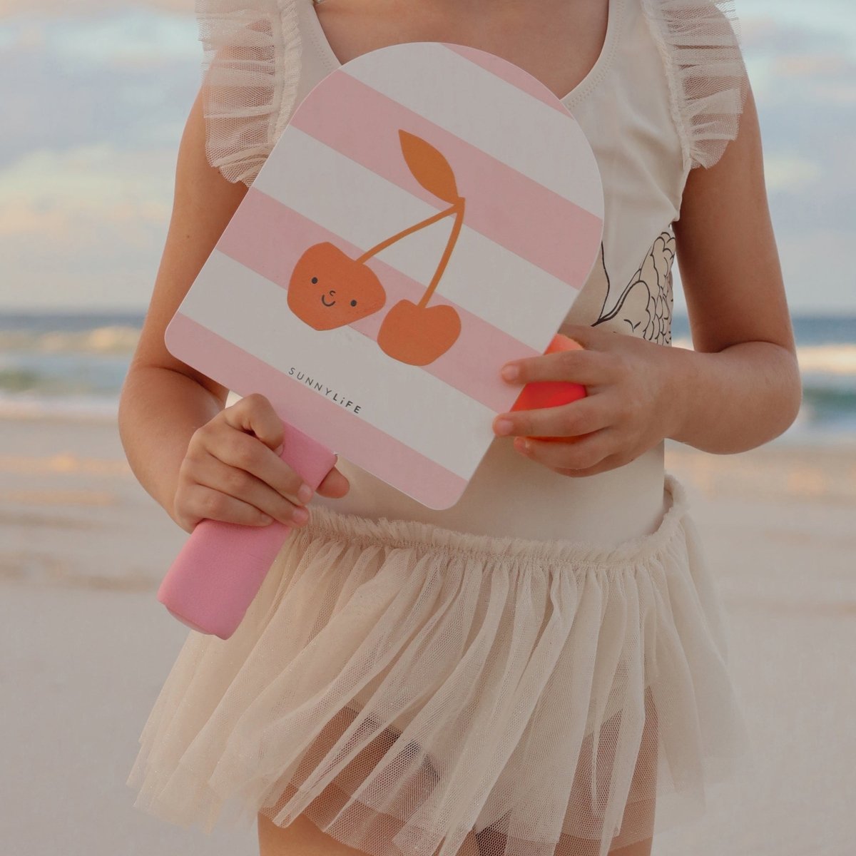 Kids Velcro Beach Bats - Cotton Candy - SUNNYLiFE AU