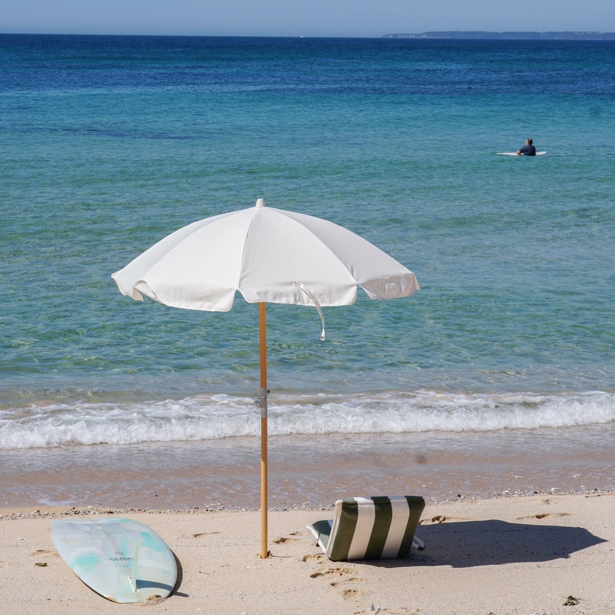 Luxe Beach Umbrella - Cream - SUNNYLiFE AU