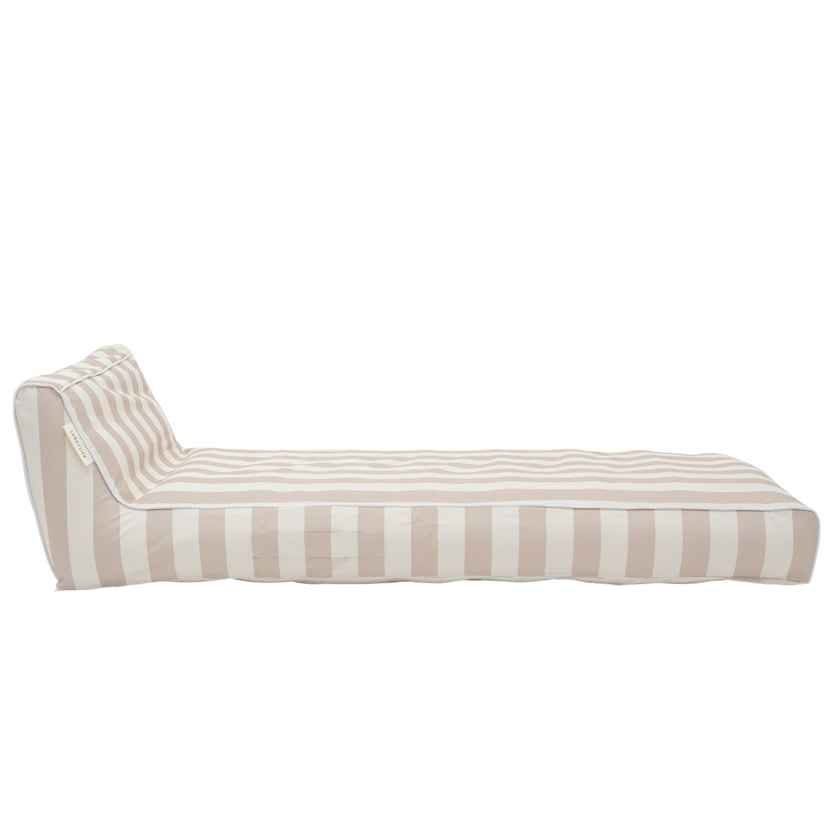 Luxe Lie-On Lounger - Oyster Stripe - SUNNYLiFE AU