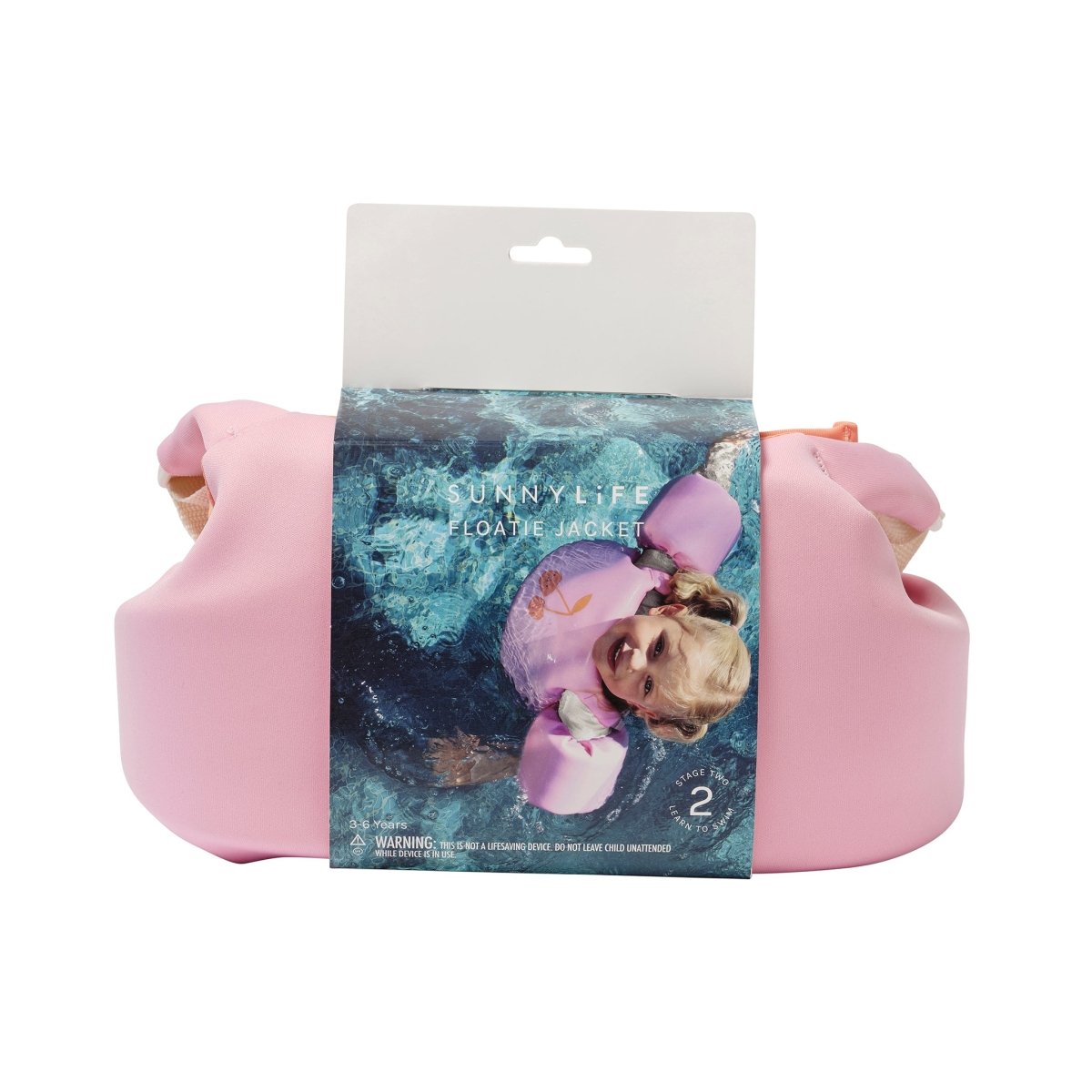 Floatie Jacket 3 - 6 - Cotton Candy - SUNNYLiFE AU