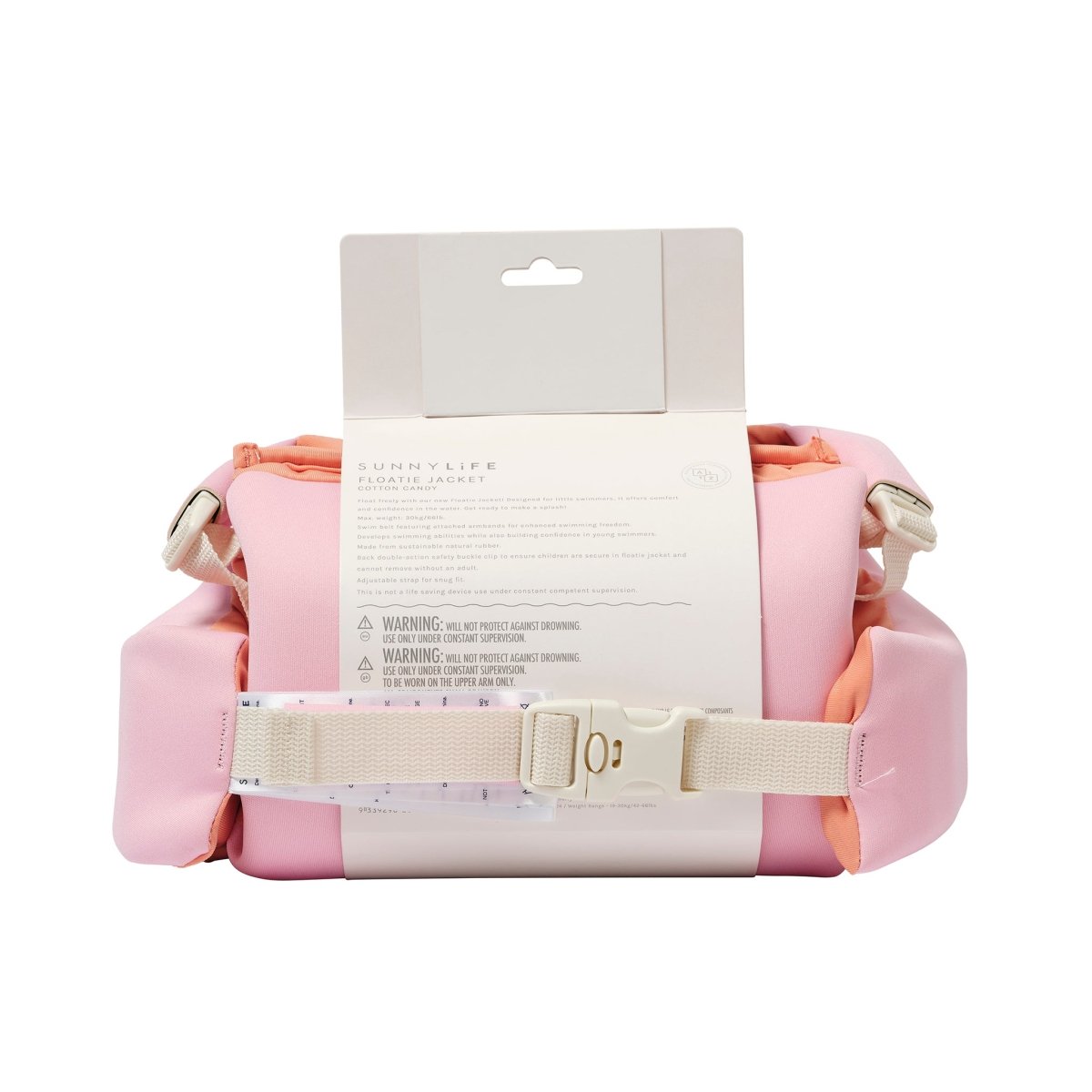 Floatie Jacket 3 - 6 - Cotton Candy - SUNNYLiFE AU