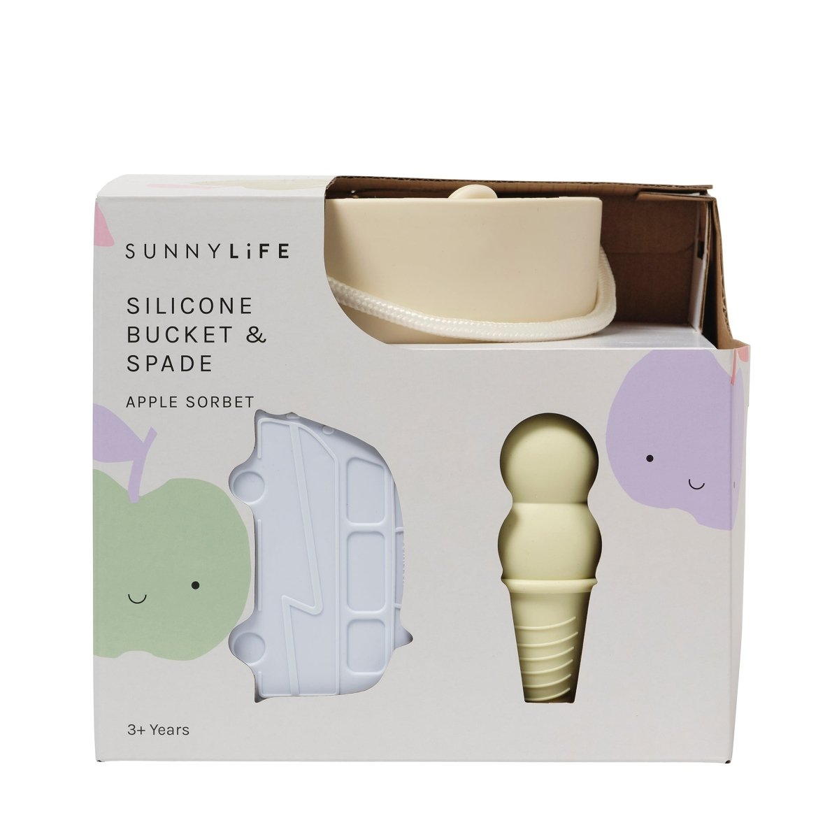 Silicone Bucket & Spade Set - Apple Sorbet - SUNNYLiFE AU