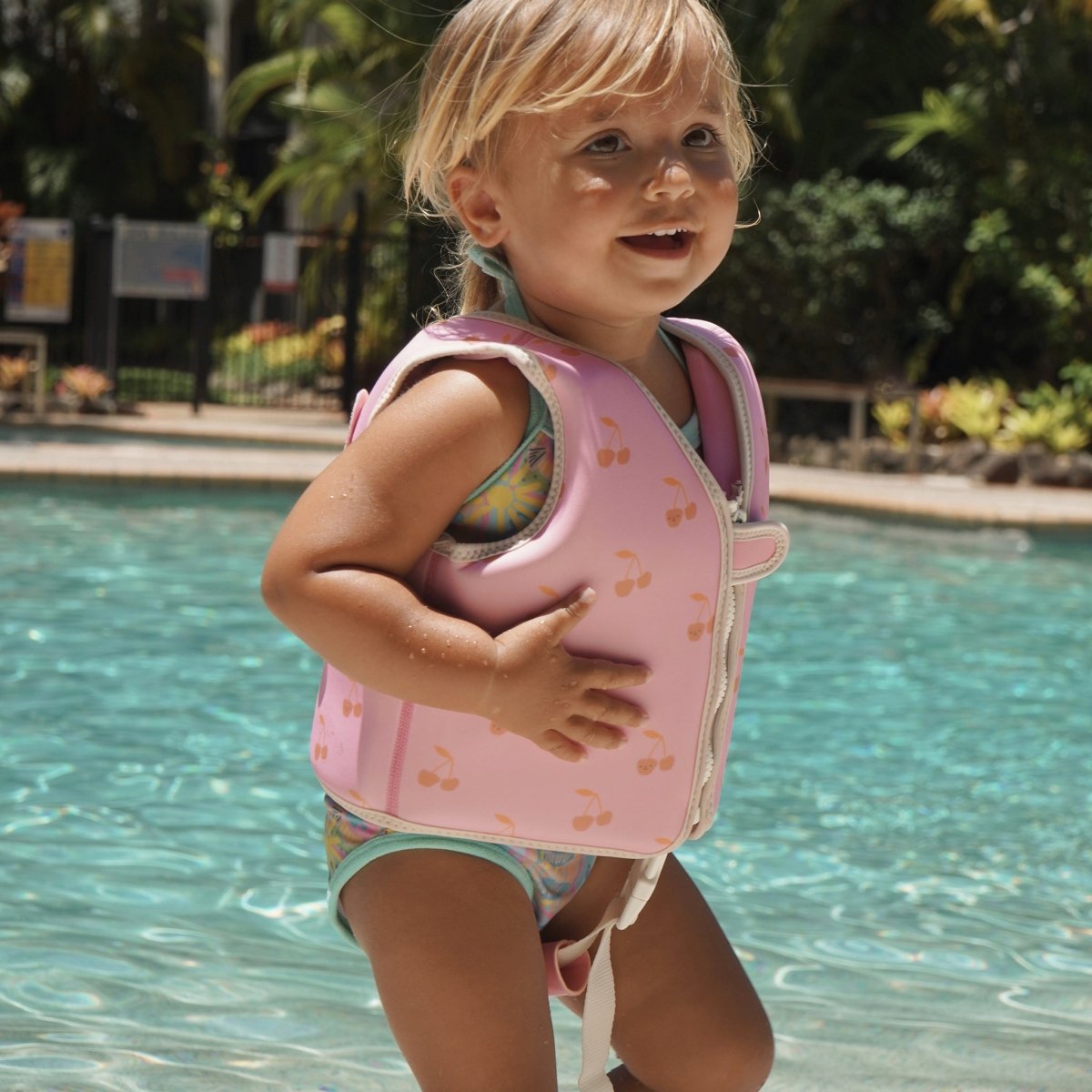 Kids Swim Vest 2 - 3 - Cotton Candy - SUNNYLiFE AU
