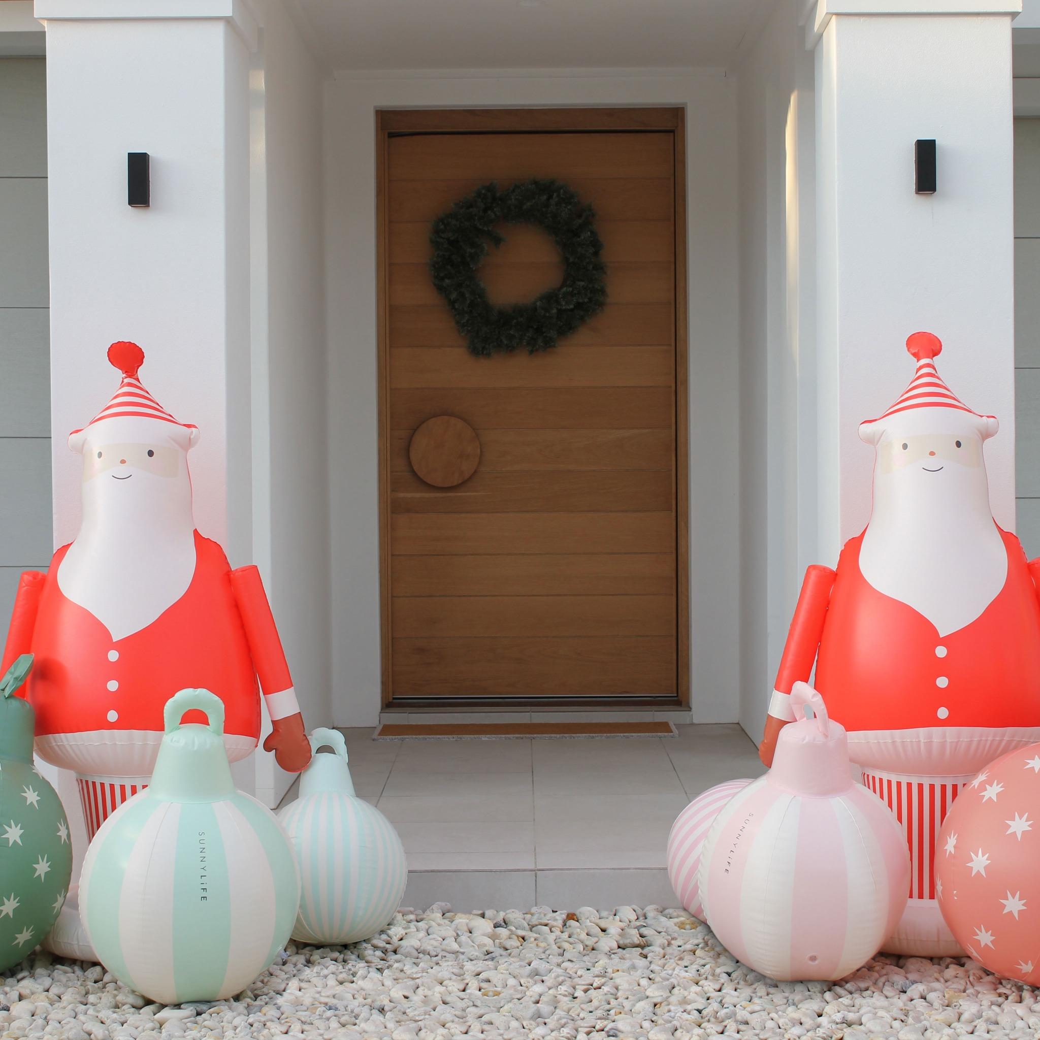 Light Up Inflatable Christmas Standing Santa Character