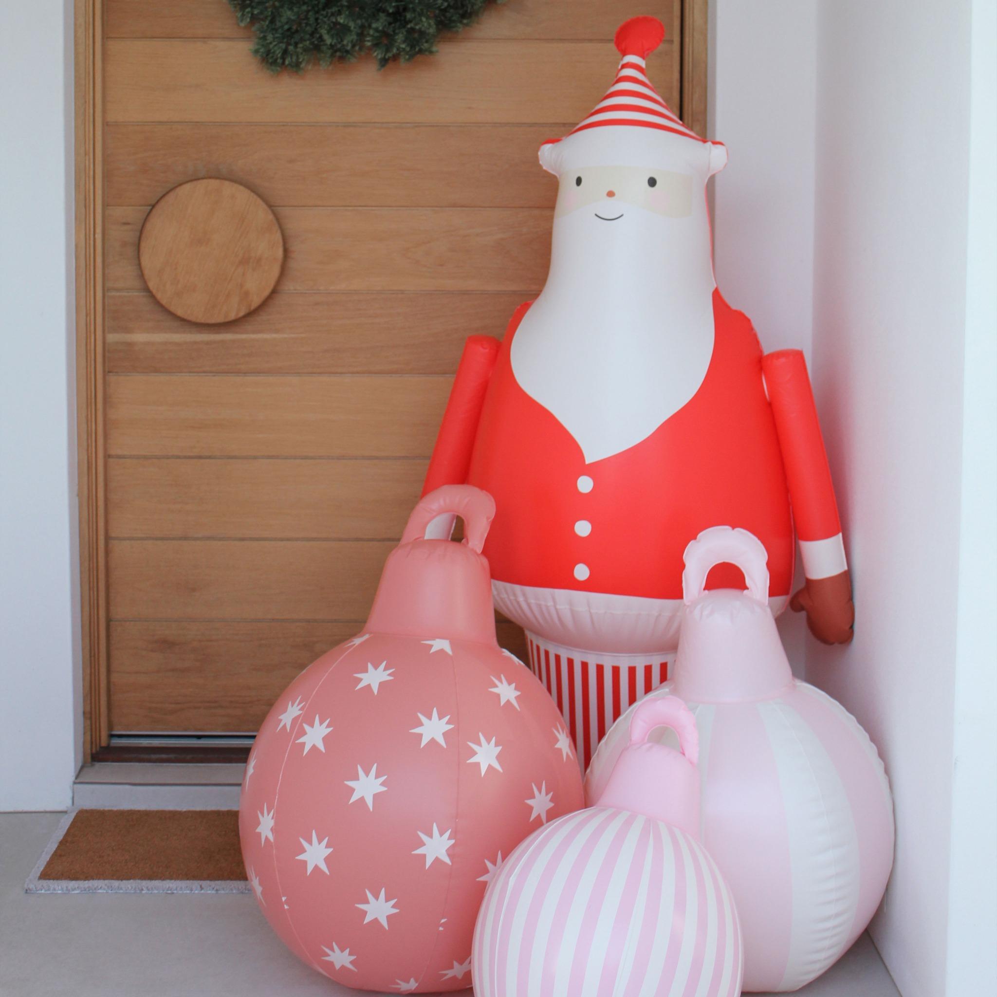 Light Up Inflatable Christmas Standing Santa Character