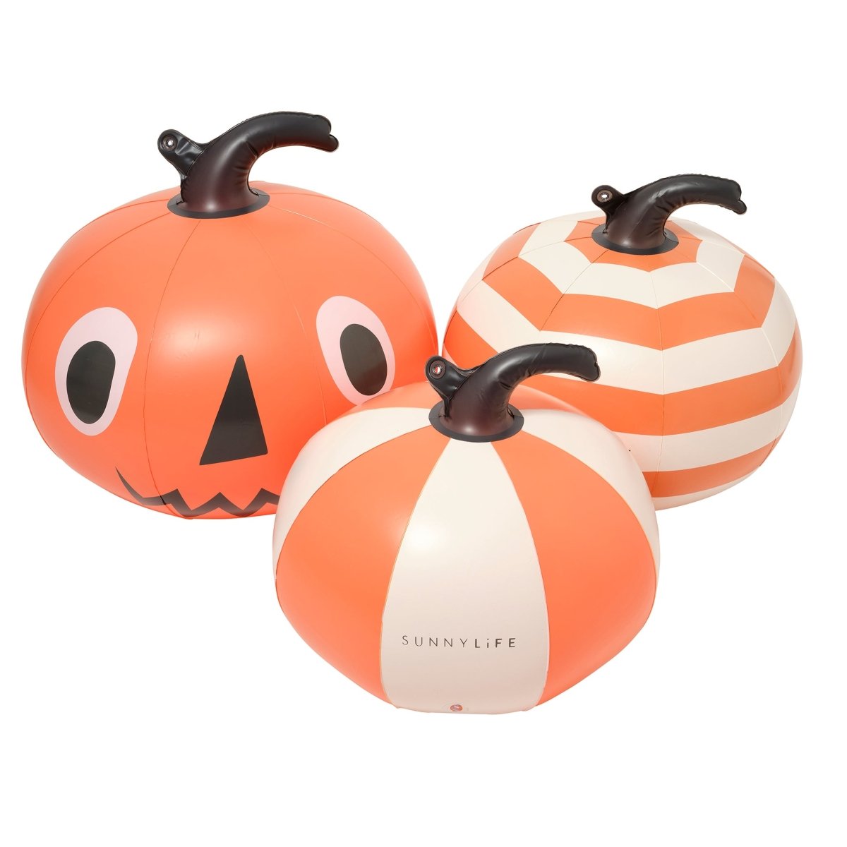 Light Up Orange Inflatable Halloween Pumpkins Set of 3 - SUNNYLiFE AU