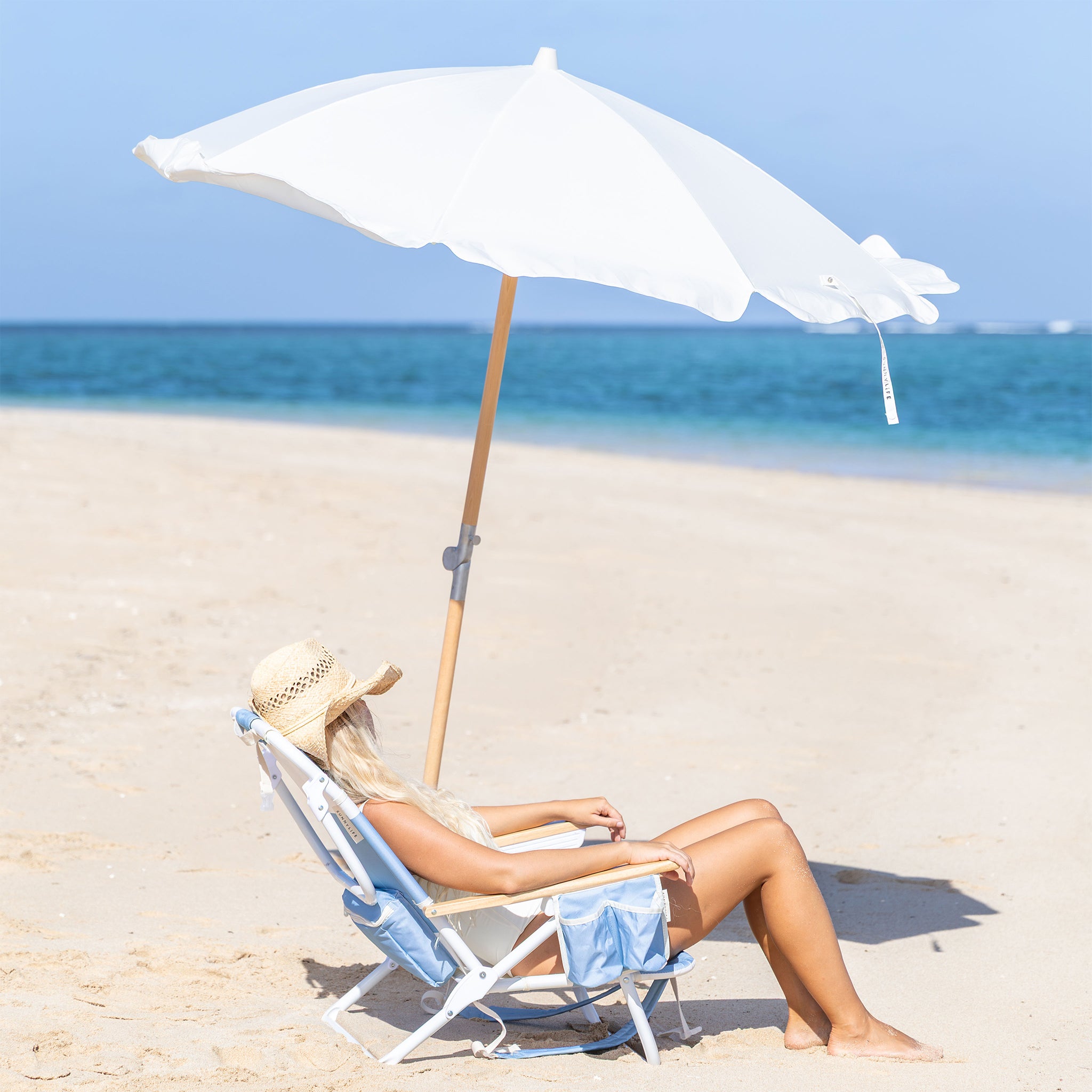Beach Chair Deluxe - La Mer Med Blue