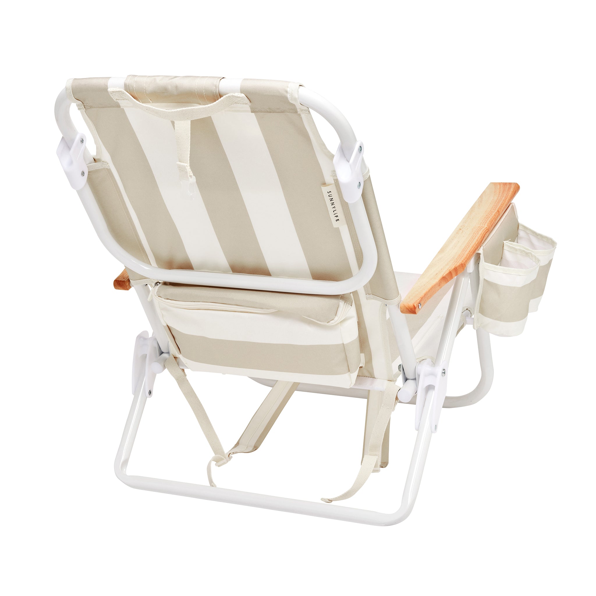 Beach Chair Deluxe - Oyster Stripe
