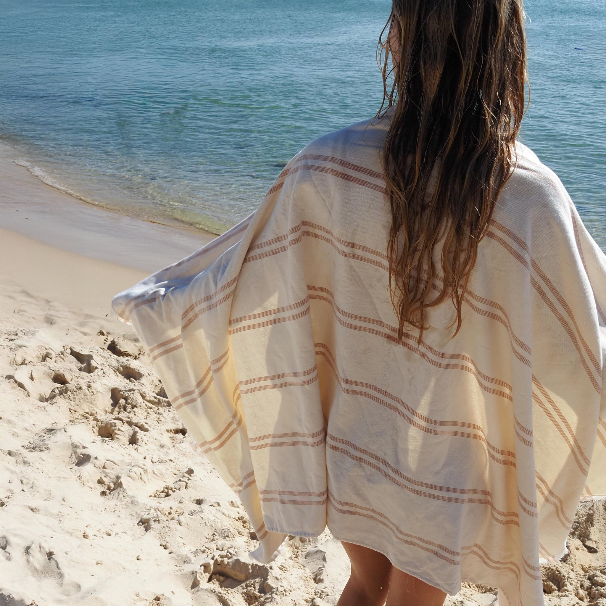 Fouta Towel - Clay Stripe