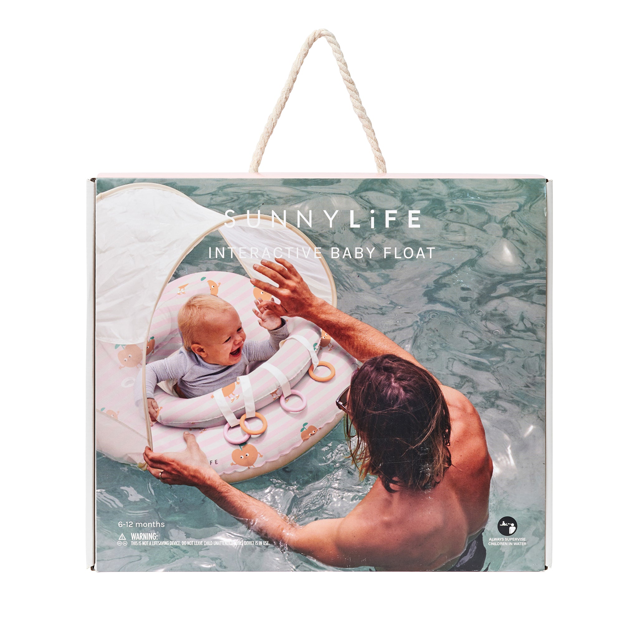 Interactive Baby Float - Poppy the Peach Pink Stripe