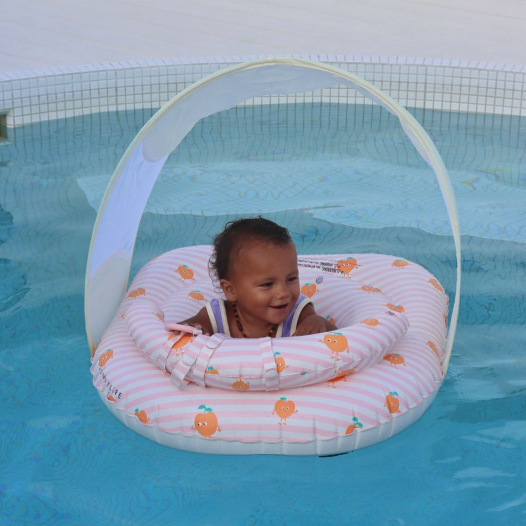 Interactive Baby Float - Poppy the Peach Pink Stripe