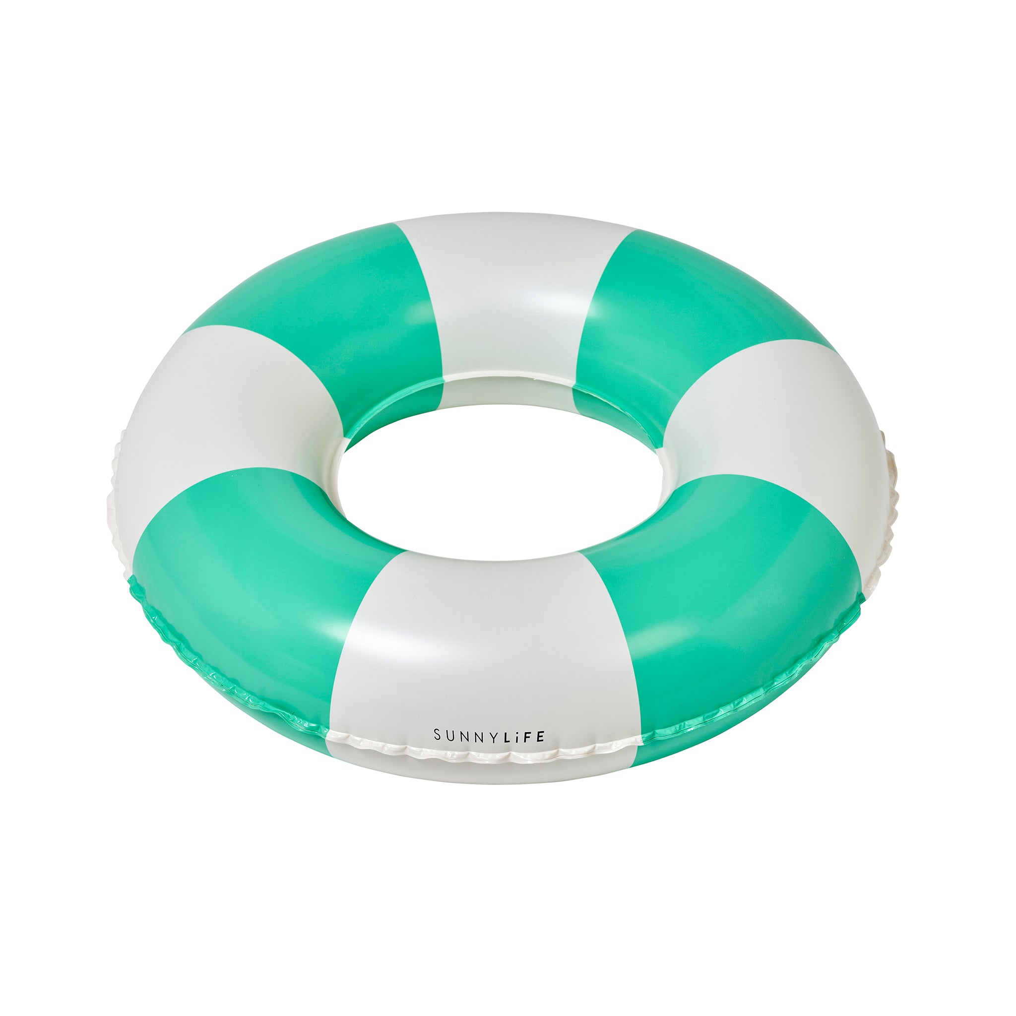 Mini Tube Pool Ring - Green Stripe