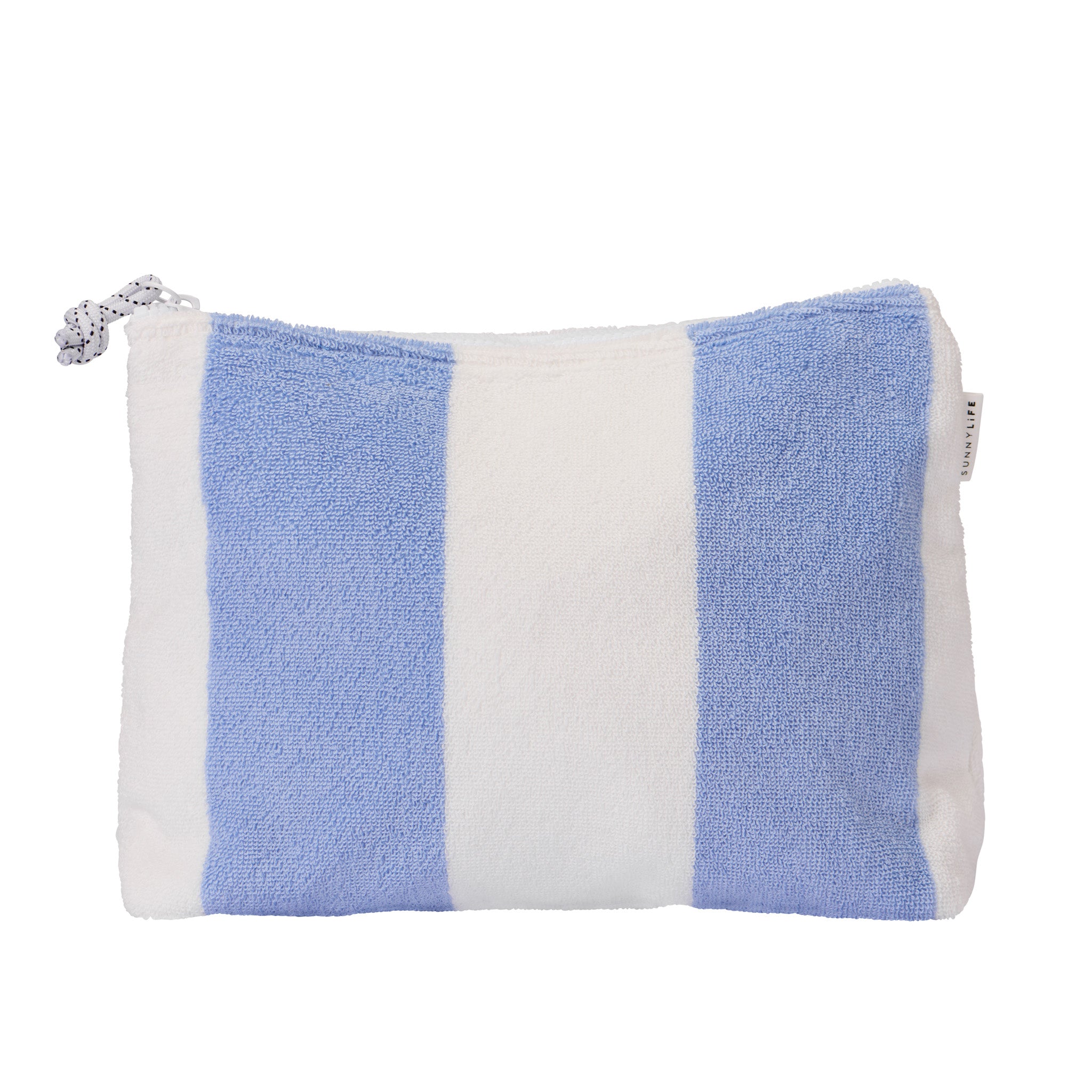 Terry Beach Pouch - Blue Stripe
