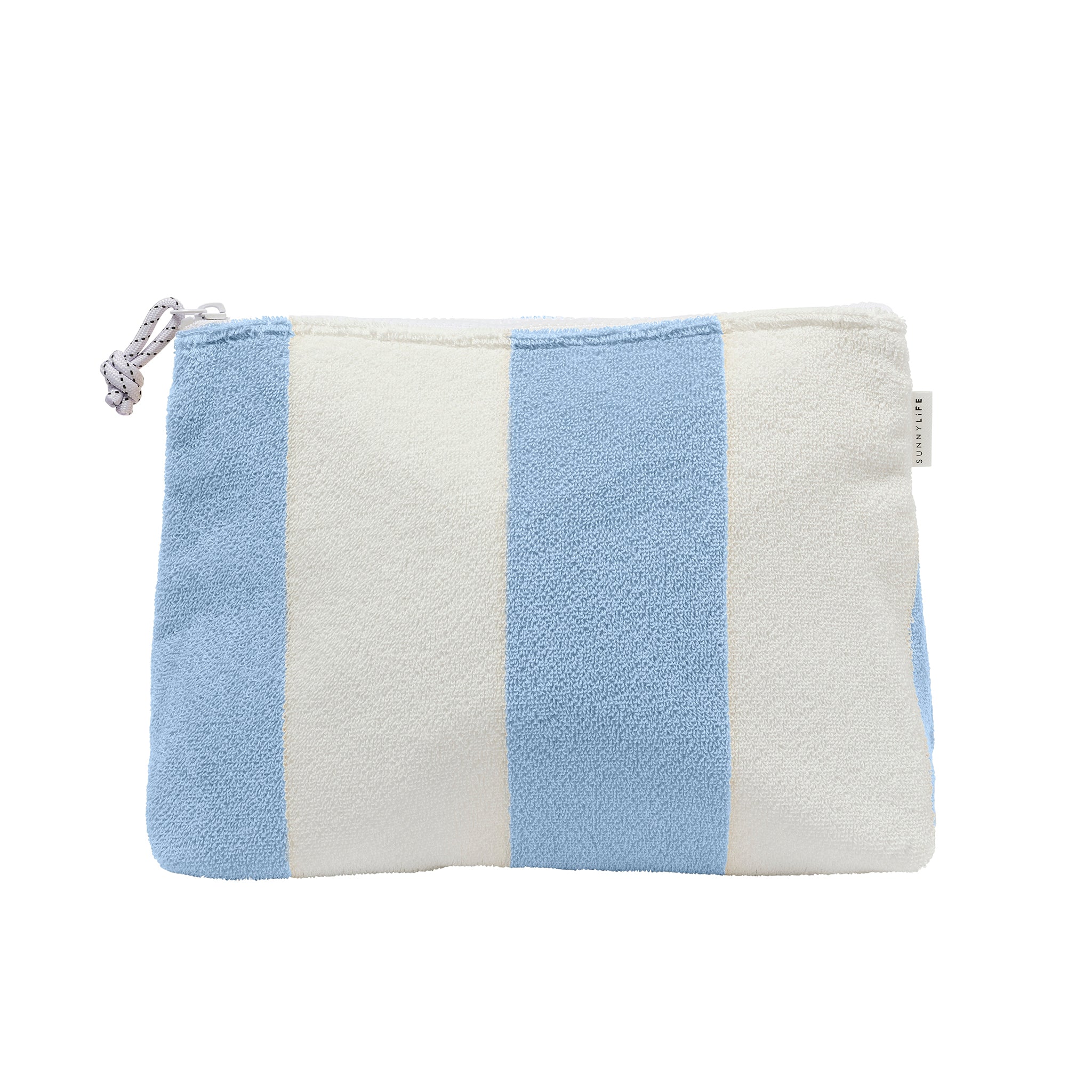 Terry Beach Pouch - Blue Stripe