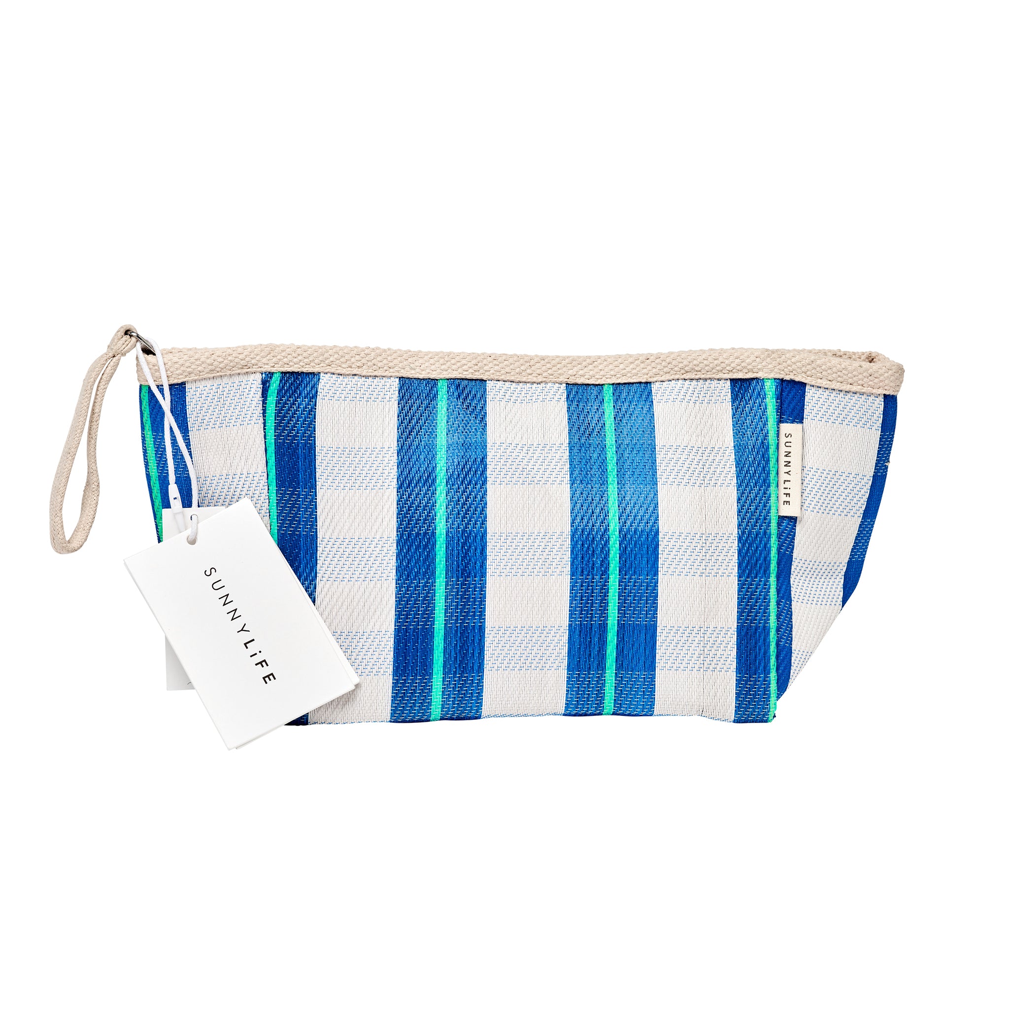 Beach Pouch - Blue Neon