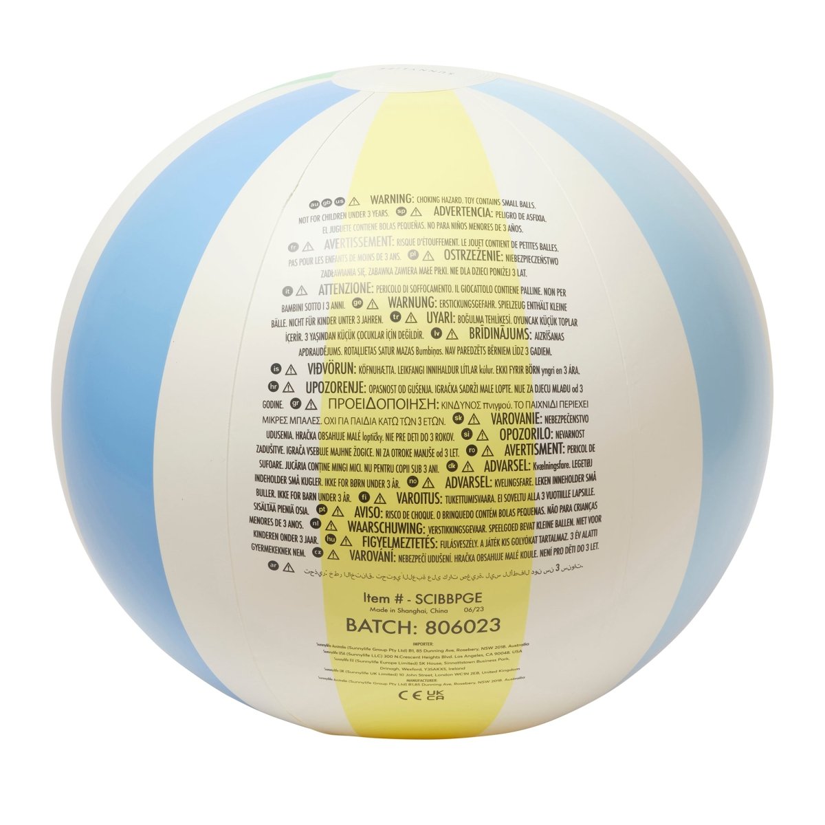 Inflatable Beach Ball - Poolside Gelato - SUNNYLiFE AU