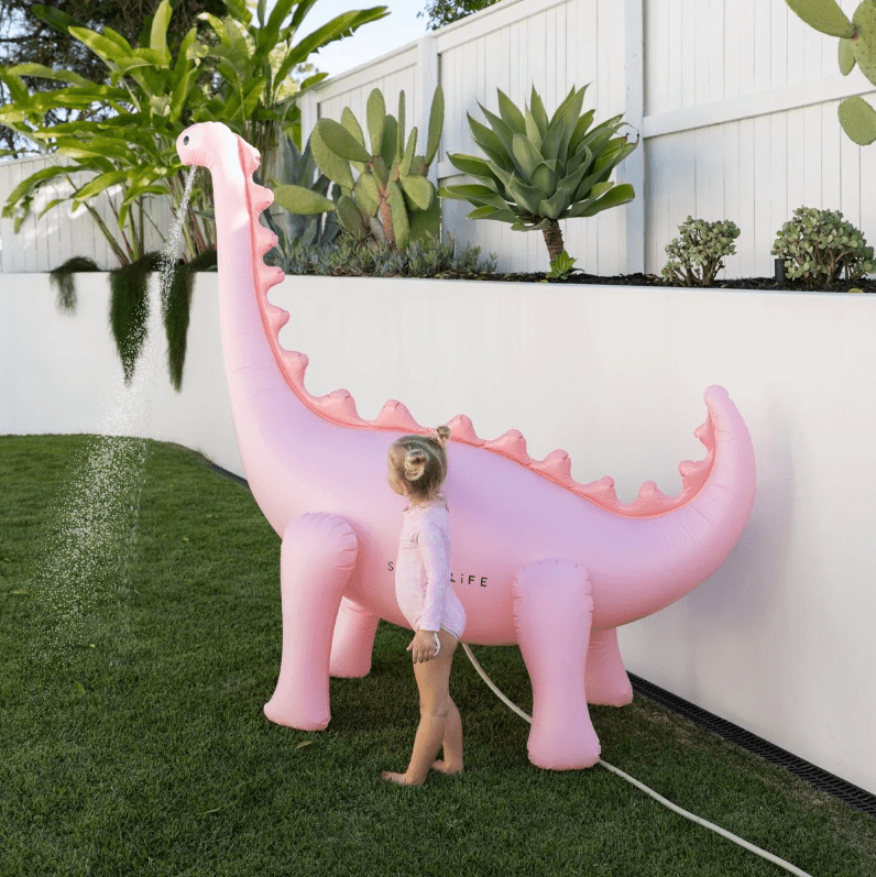 Inflatable Dino Giant Sprinkler - Pink - SUNNYLiFE AU