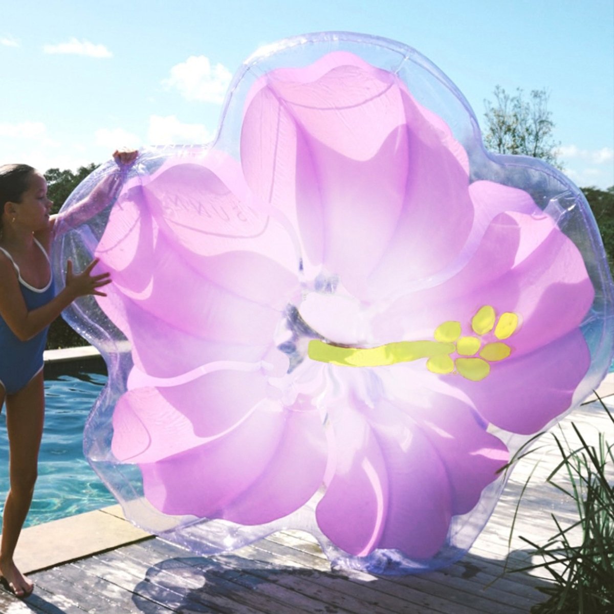 Luxe Lie-On Float - Hibiscus - SUNNYLiFE AU