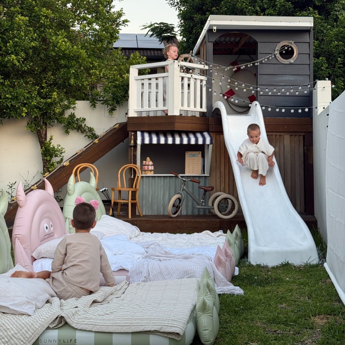 Kids Air Mattress - Monster Sage - SUNNYLiFE AU