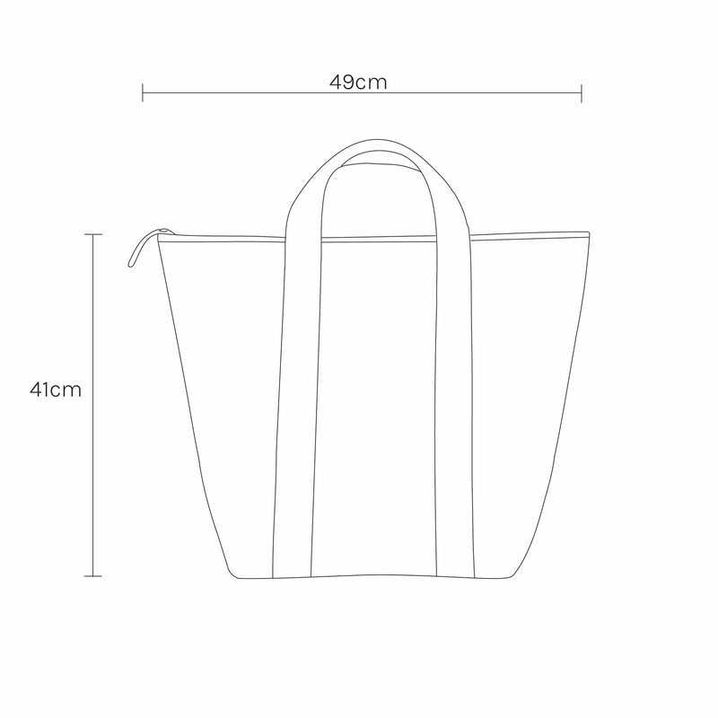 Light Cooler Tote - La Palma Sage Stripe