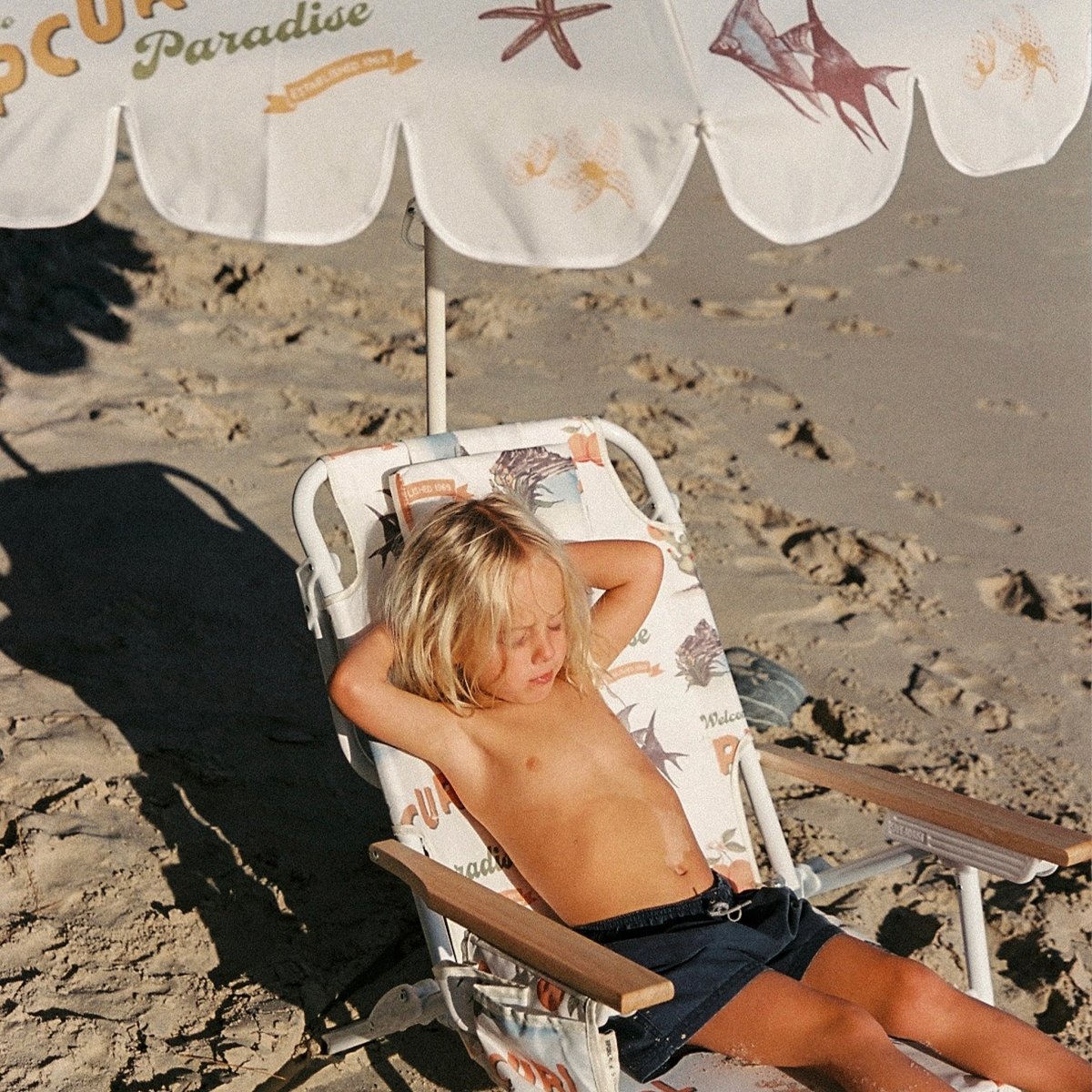 Deluxe Beach Chair - Welcome to Paradise - SUNNYLiFE AU