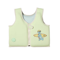 Kids Swim Vest 3-6 Shred Turtle Aqua