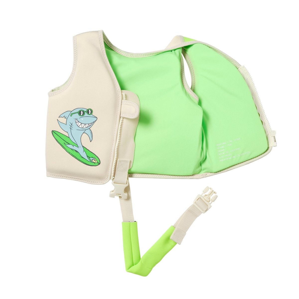 Kids Swim Vest 1 - 2 - Shred Shark - SUNNYLiFE AU