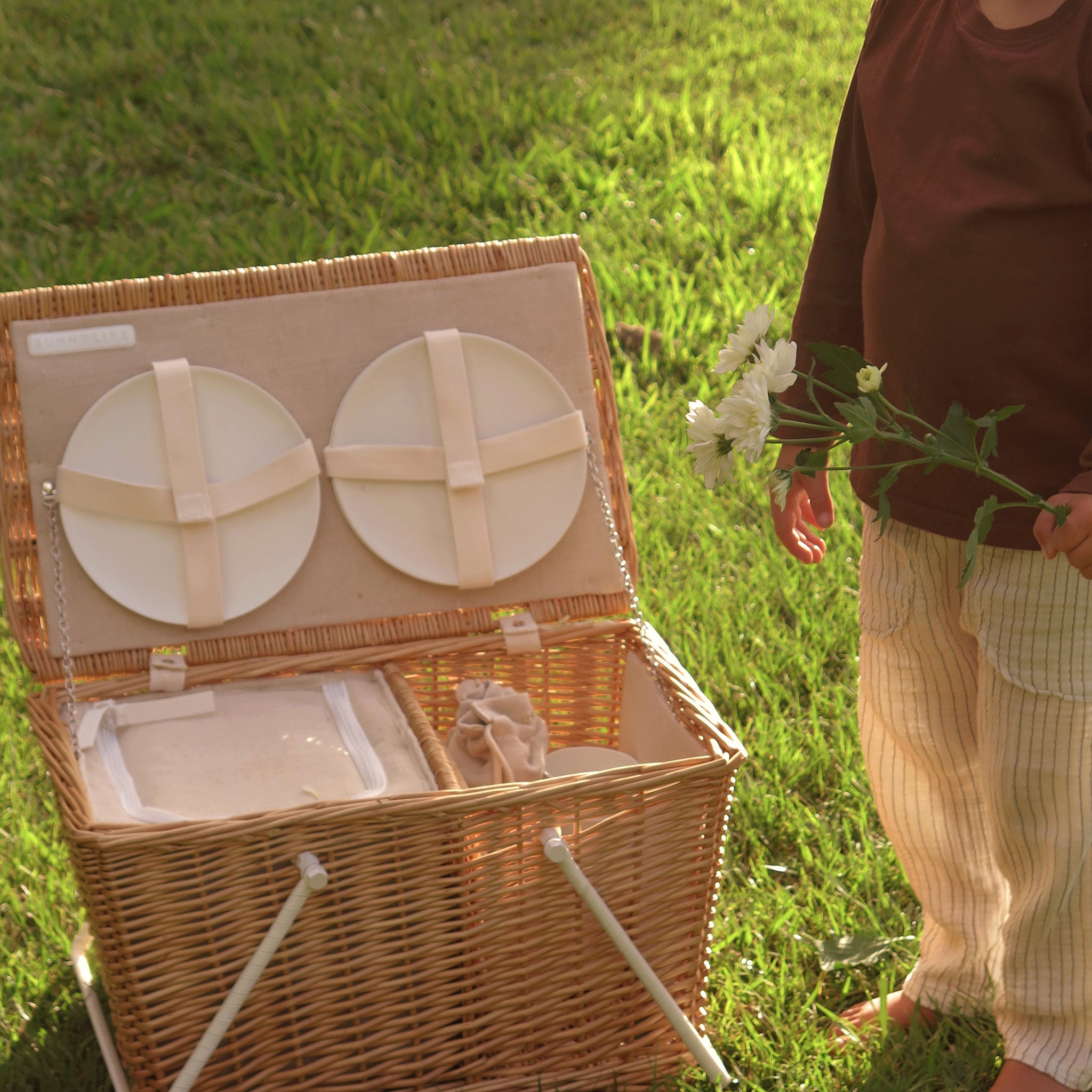 Large Picnic Cooler Basket Natural SUNNYLiFE SUNNYLiFE AU