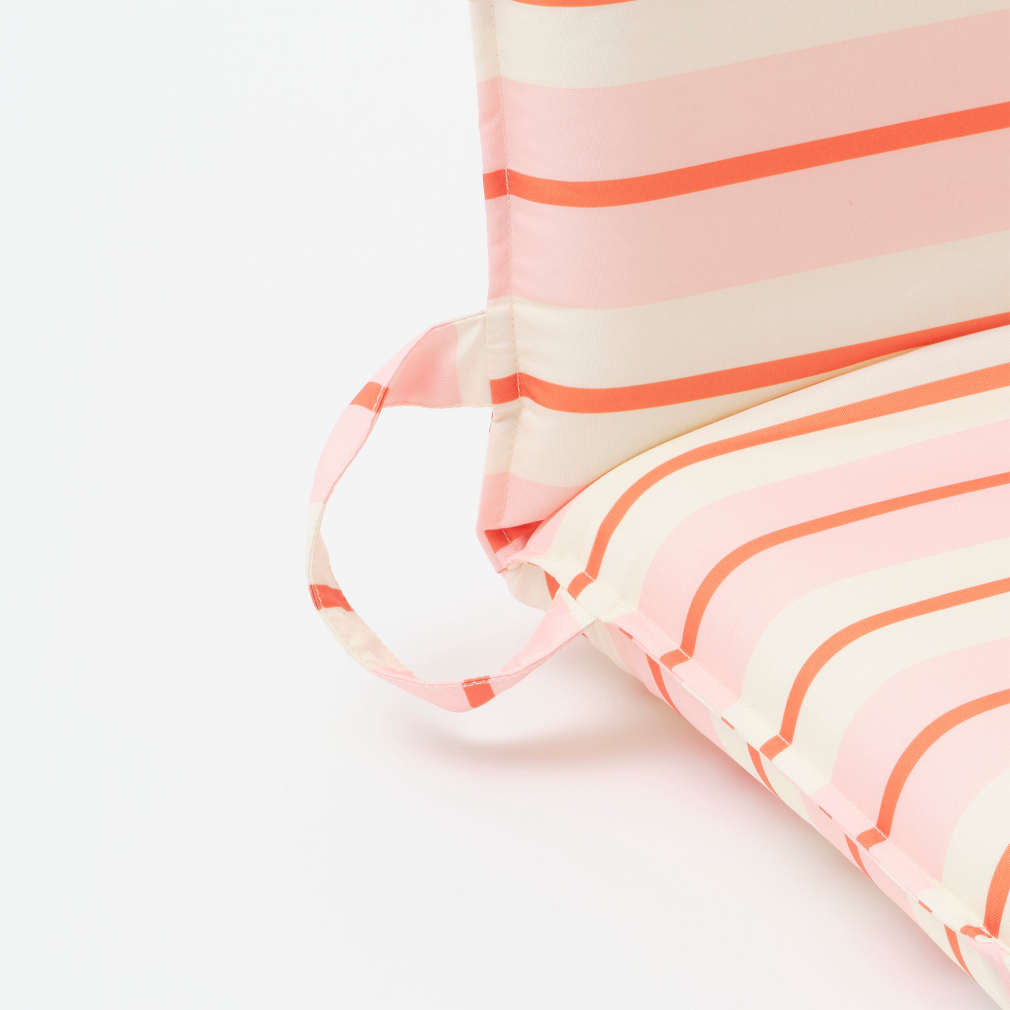 Folding Seat | Summer Stripe Strawberry Sorbet