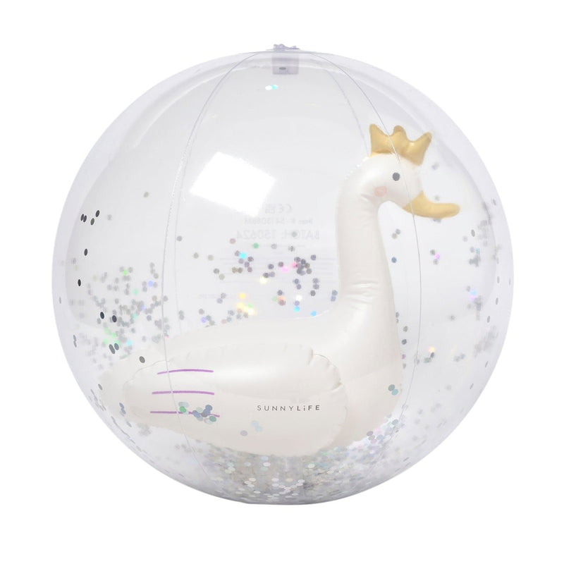3D Inflatable Beach Ball - Princess Swan