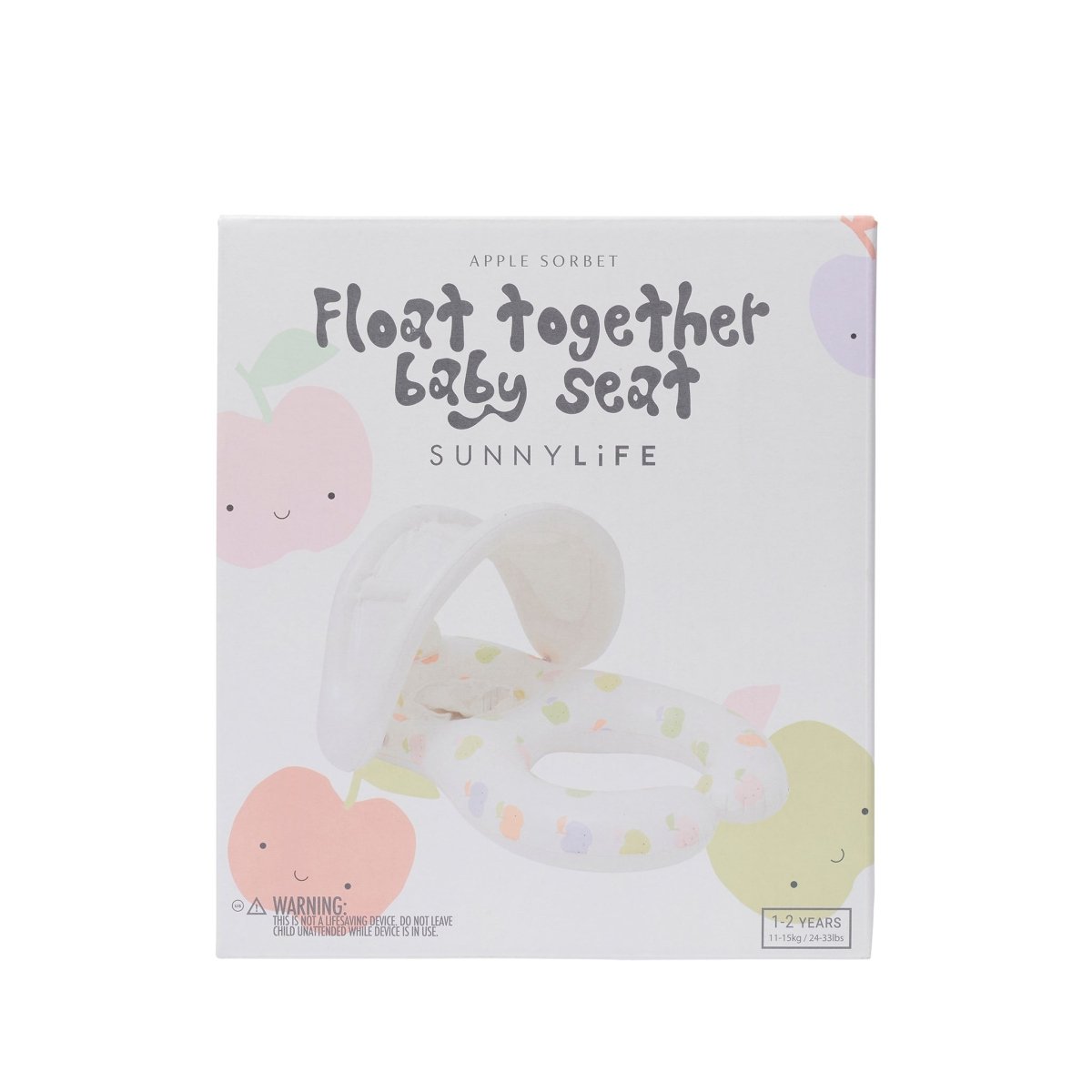 Float Together Baby Seat - Apple Sorbet - SUNNYLiFE AU