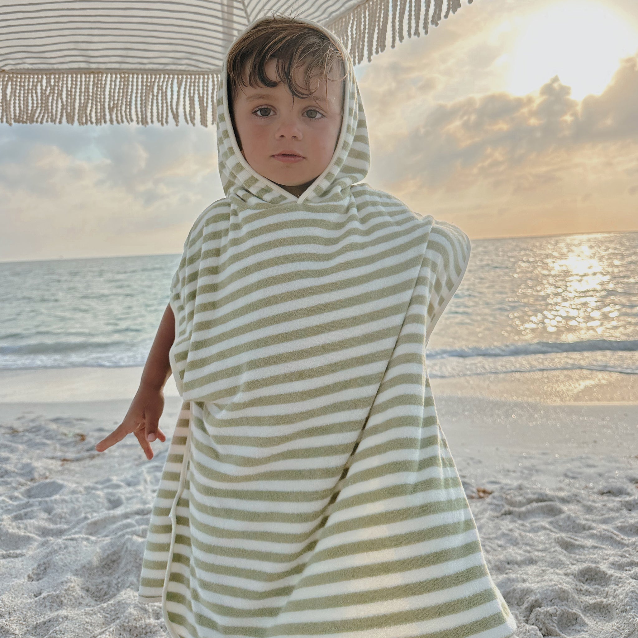 Kids Character Hooded Towel | Into the Wild Khaki
