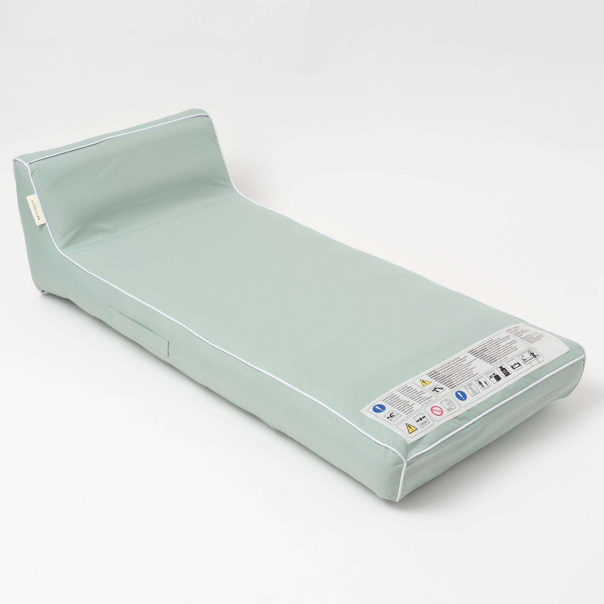 SUNNYLiFE Pearl Color Inflatable Luxe Lie-On Lounger Casa Blanca