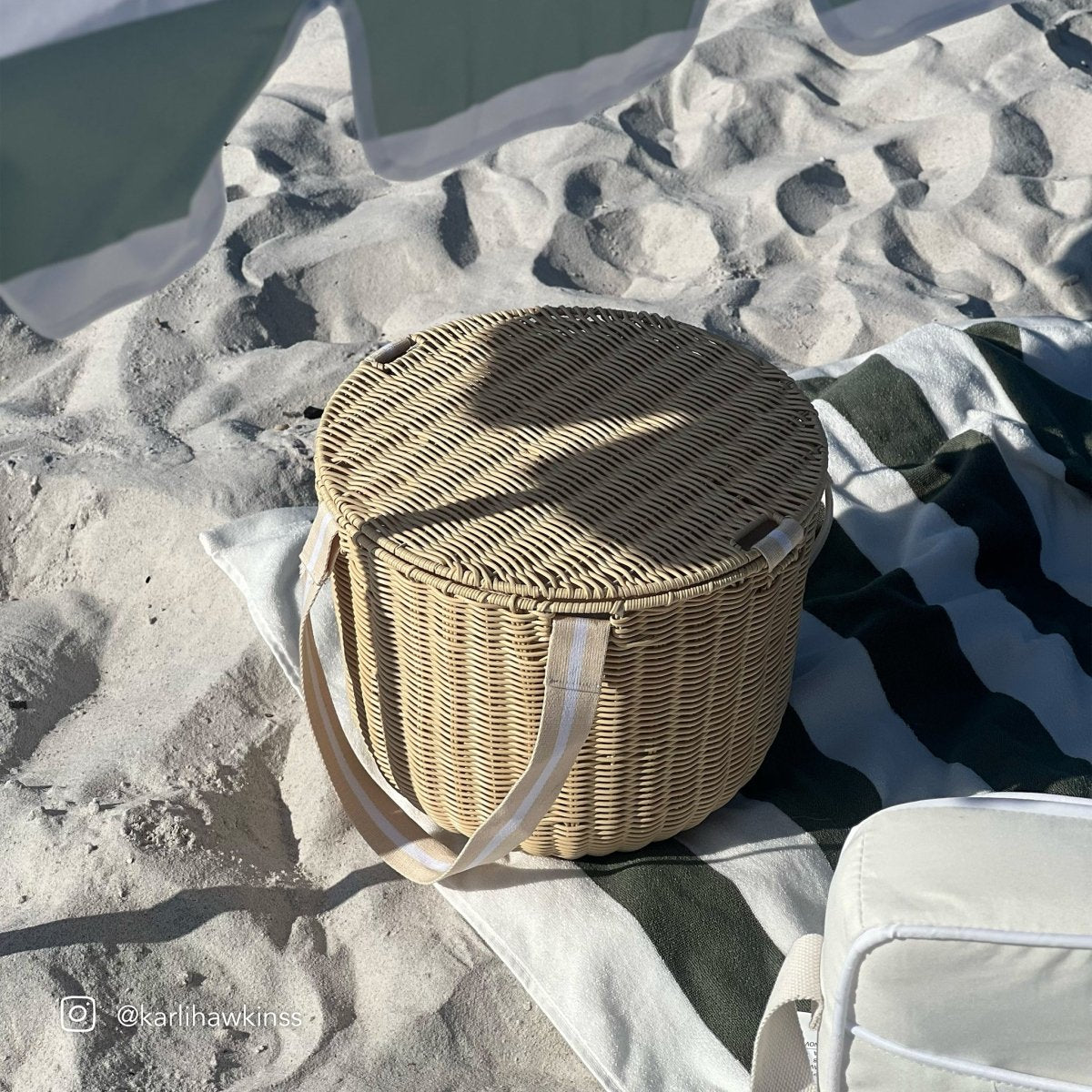 Round Picnic Cooler Basket - SUNNYLiFE AU