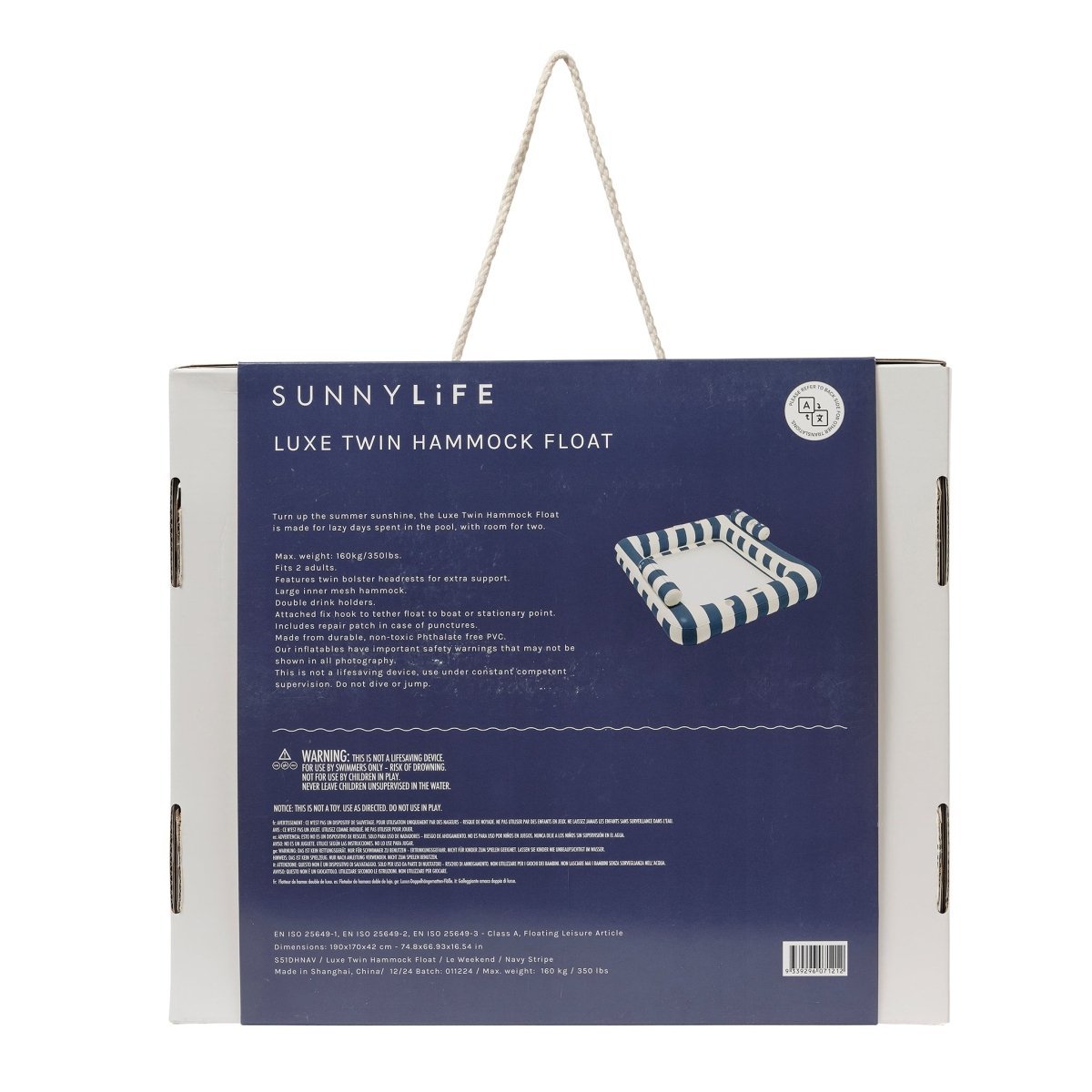 Luxe Twin Hammock Float - Le Weekend - SUNNYLiFE AU